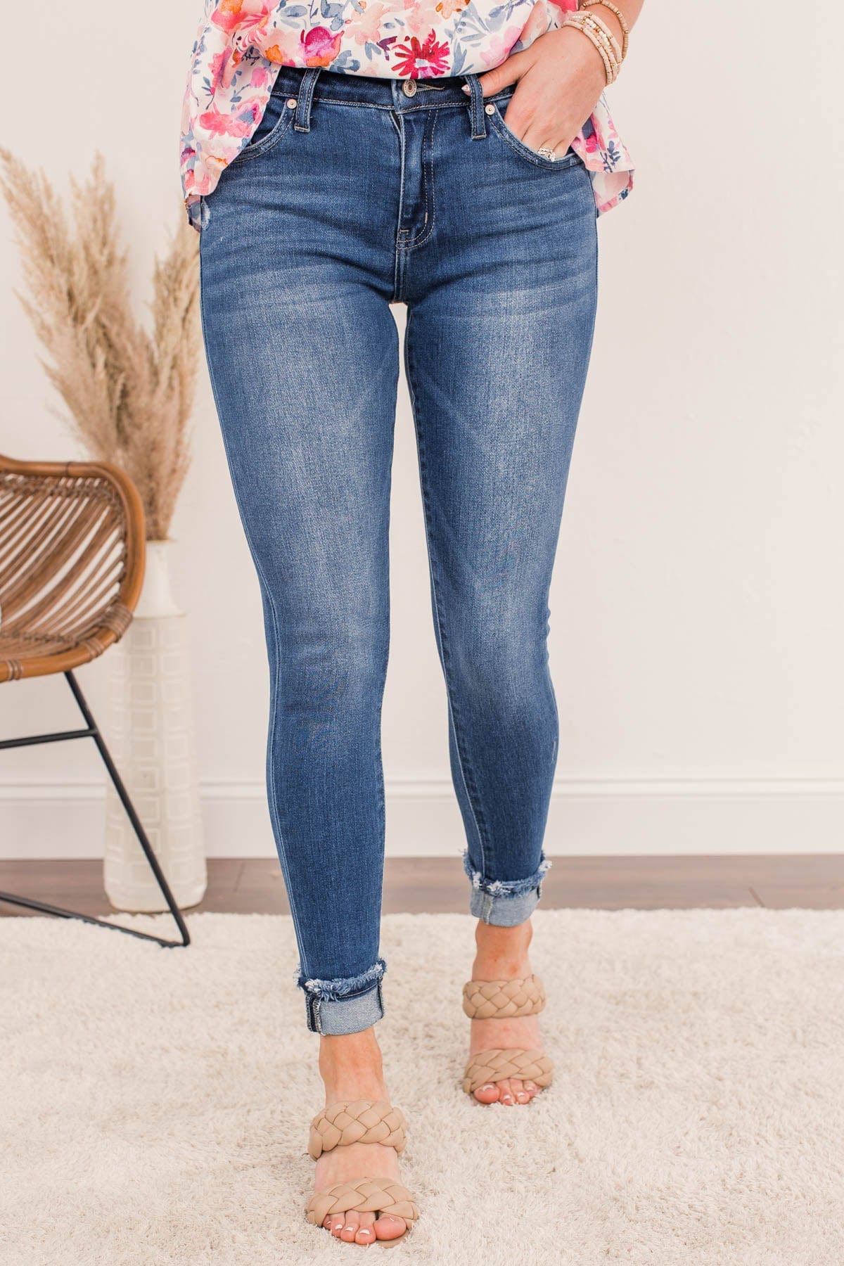 KanCan Skinny Jeans- Medium Cora Wash - Image 6