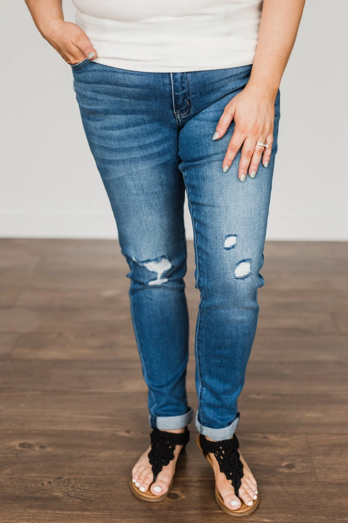 KanCan Skinny Jeans- Medium Kendall Wash - Image 2