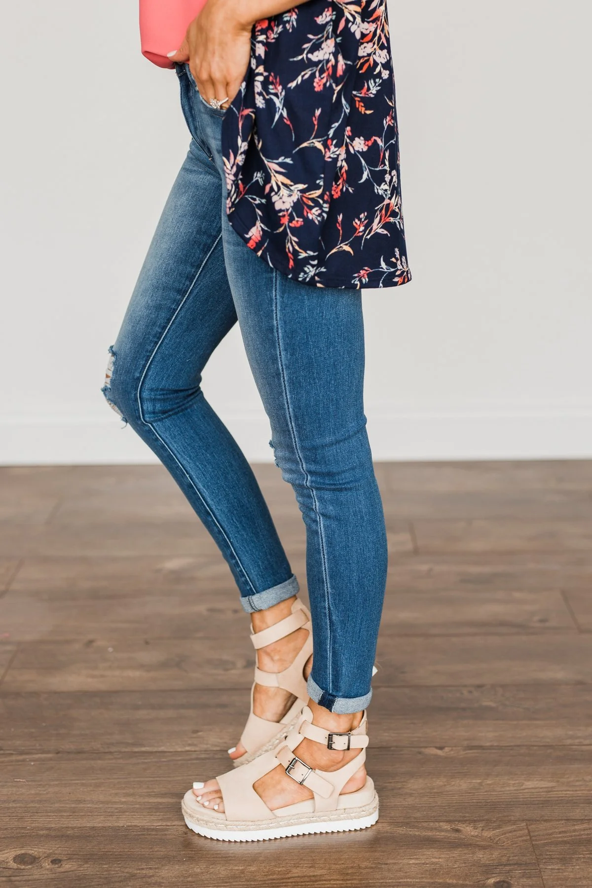 KanCan Skinny Jeans- Medium Kendall Wash - Image 4