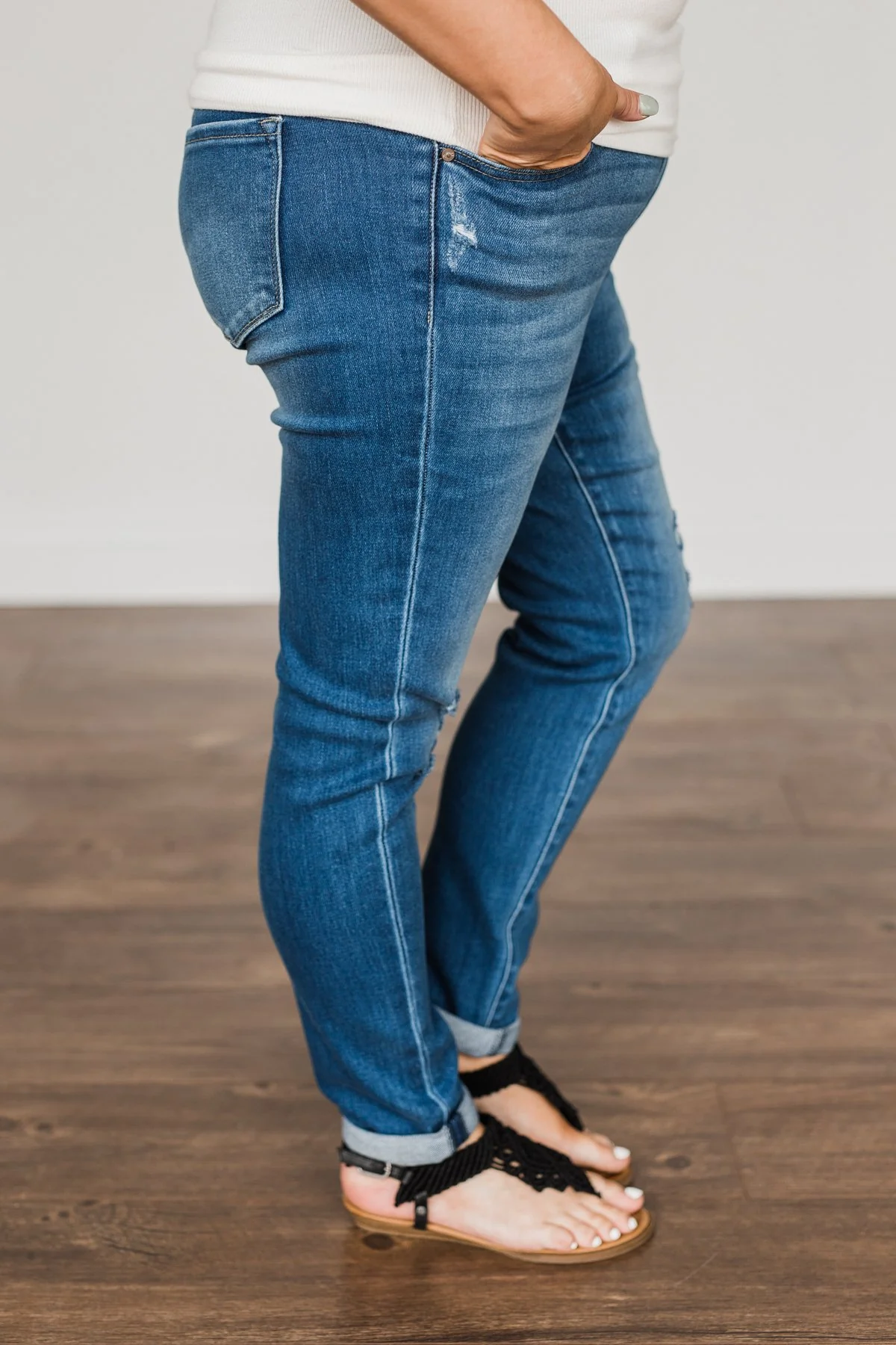 KanCan Skinny Jeans- Medium Kendall Wash - Image 5