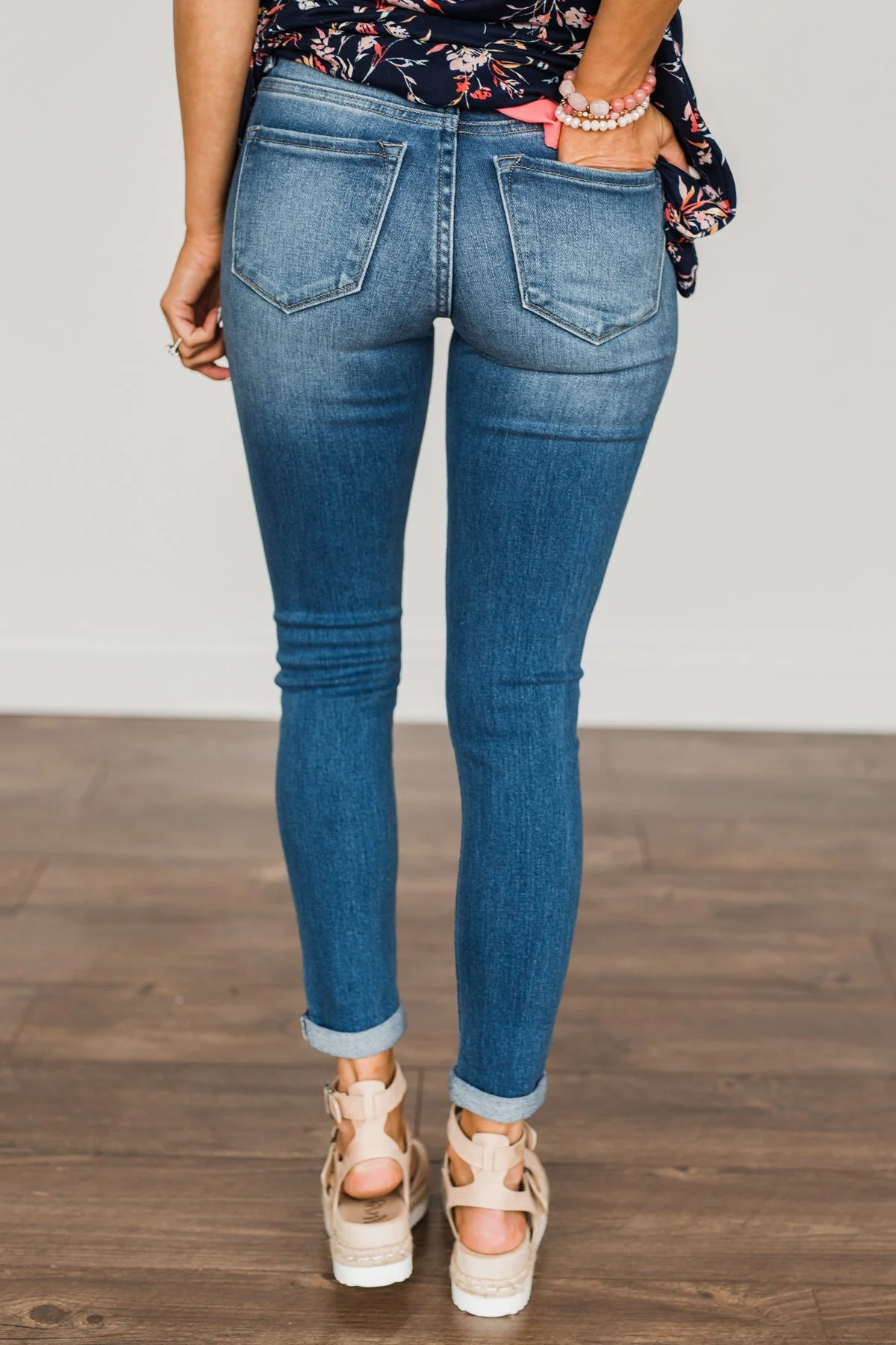 KanCan Skinny Jeans- Medium Kendall Wash - Image 6