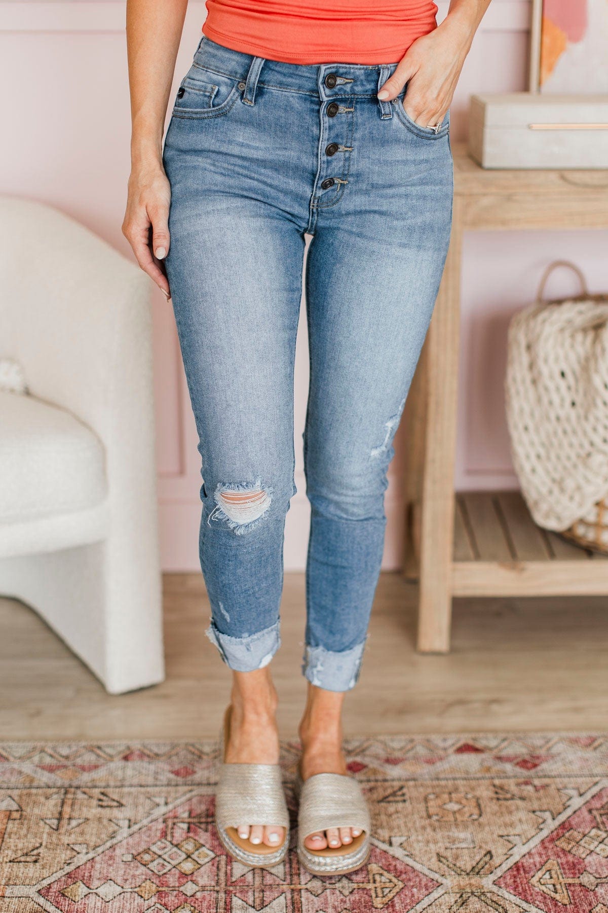 KanCan Skinny Jeans- Tatiana Wash - Image 2