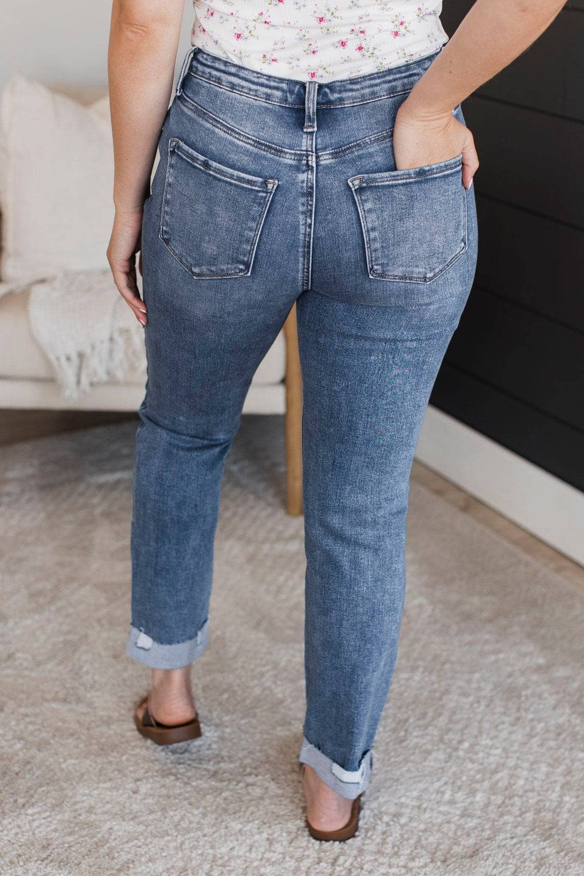 KanCan Slim Straight Jeans- Alaina Wash - Image 4