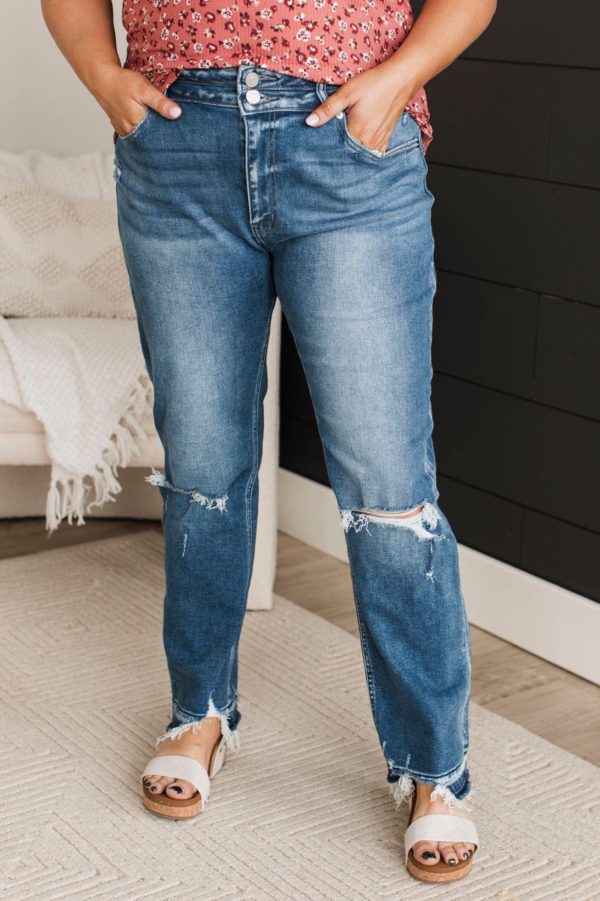 KanCan Slim Straight Jeans- Maya Wash - Image 5