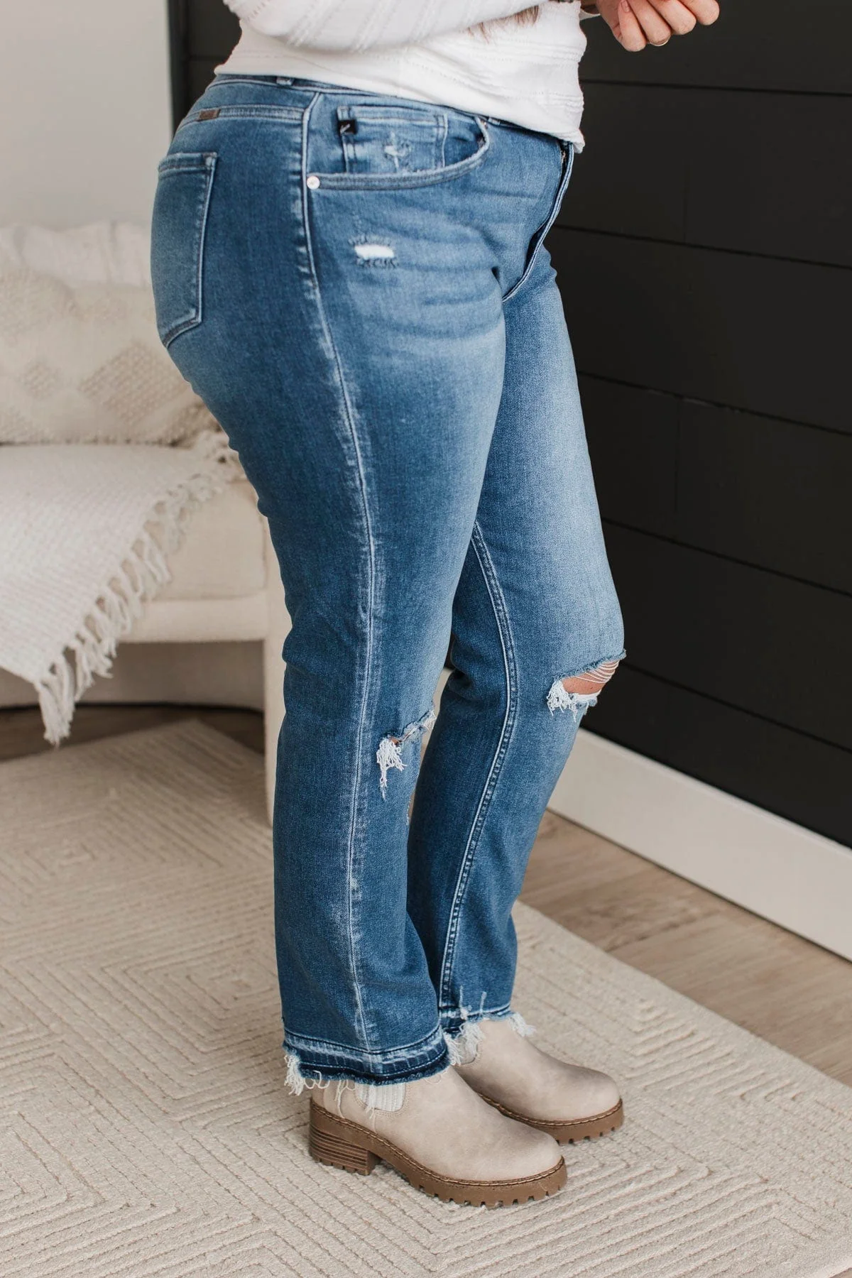 KanCan Slim Straight Jeans- Maya Wash - Image 6