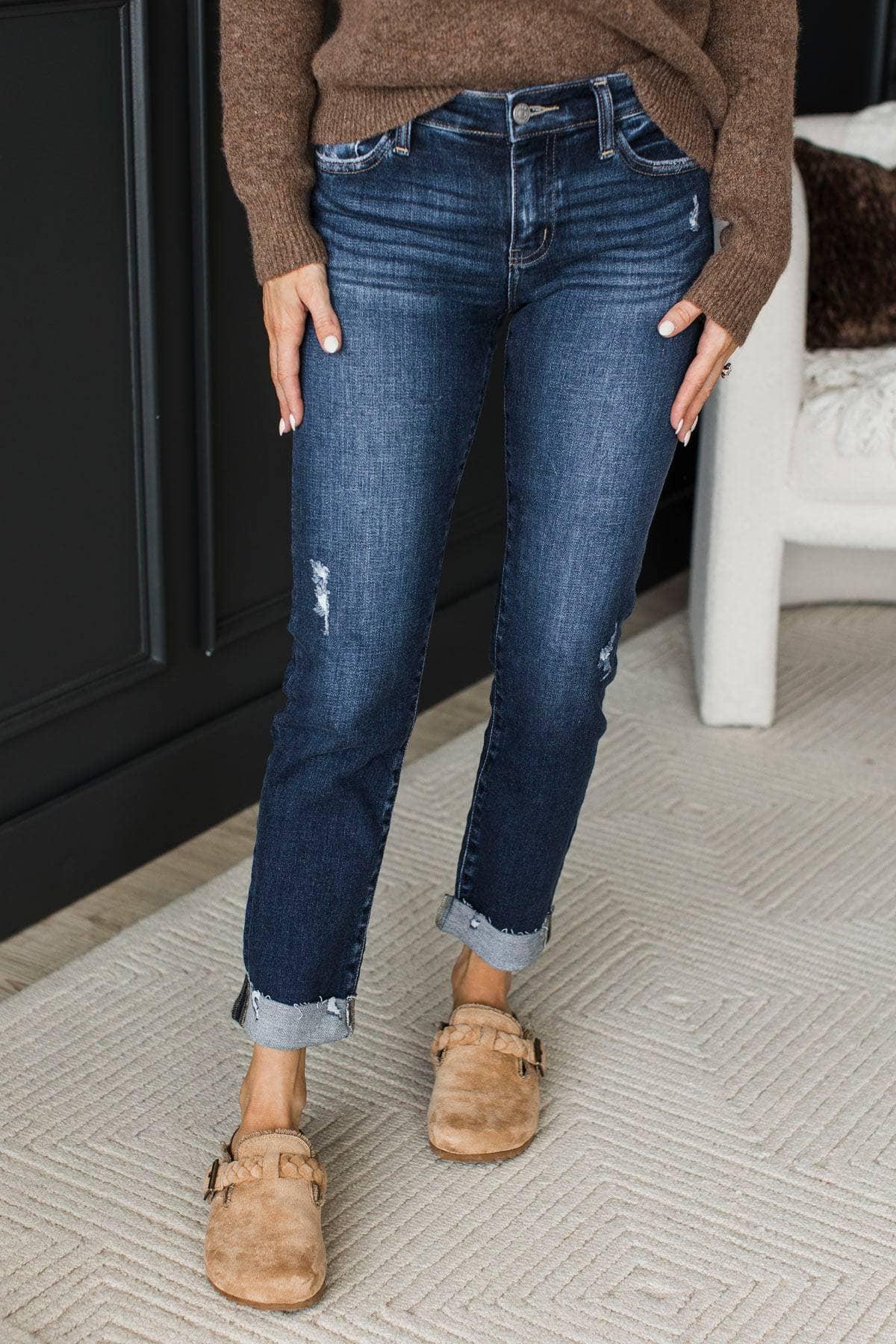 KanCan Slim Straight Jeans- Zada Wash