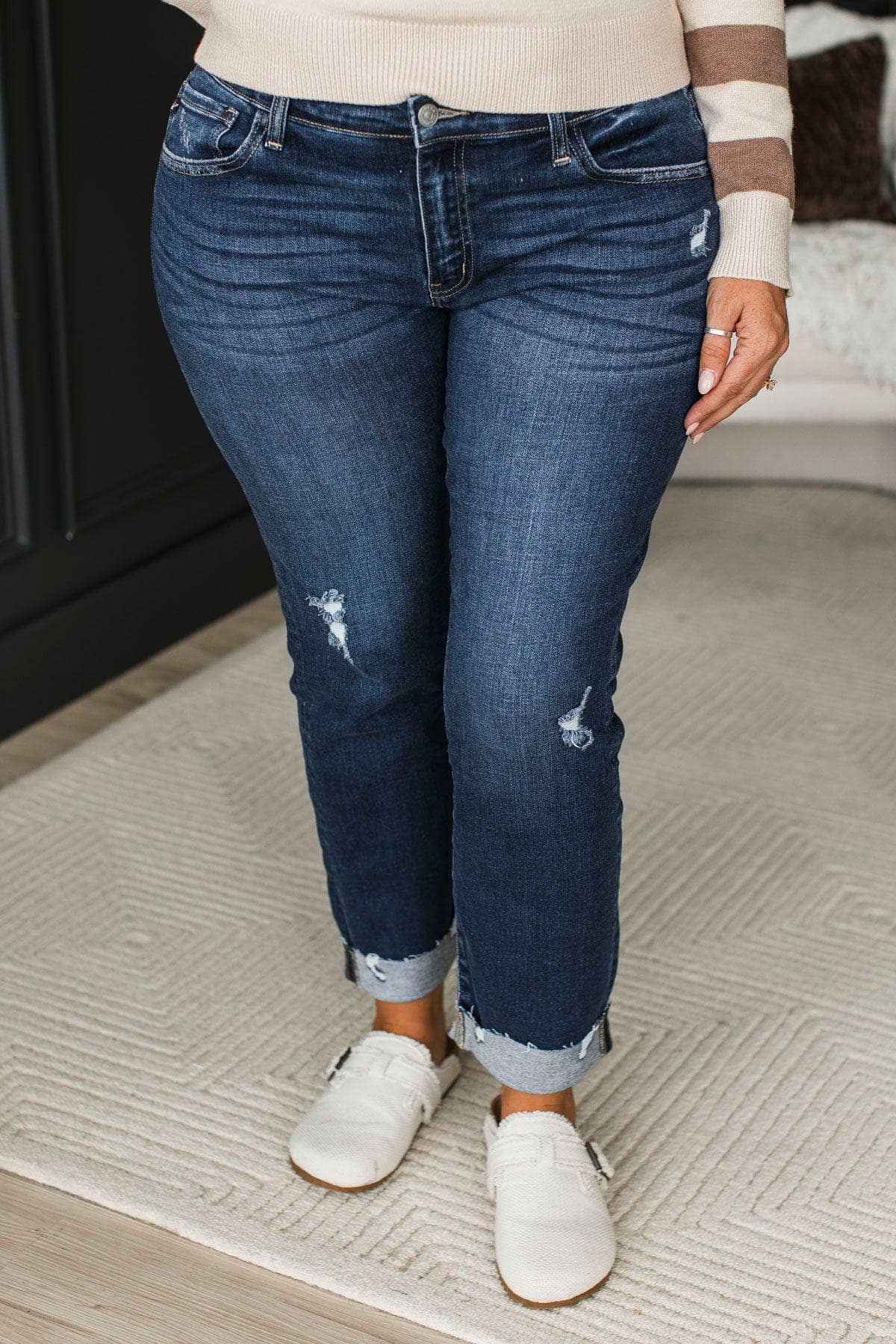 KanCan Slim Straight Jeans- Zada Wash - Image 4