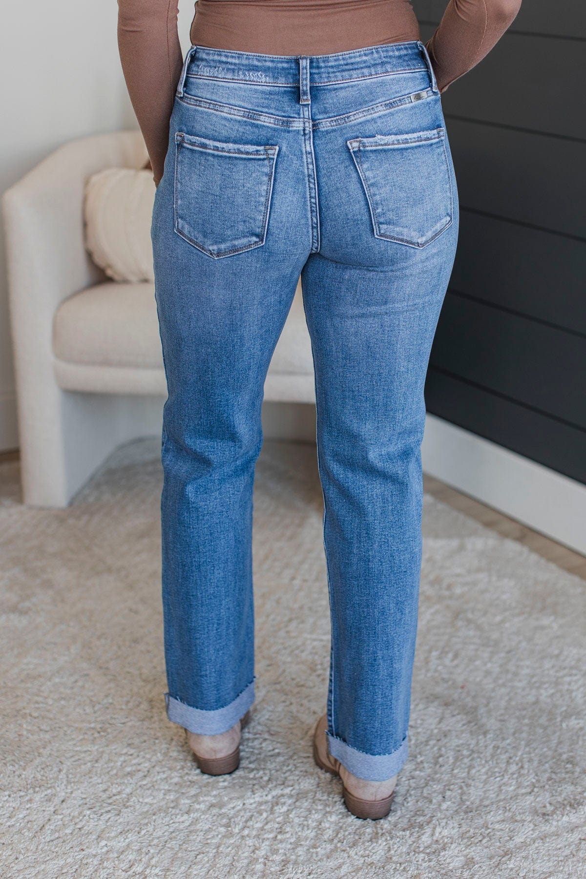 KanCan Straight Leg Jeans- Brigitta Wash - Image 8