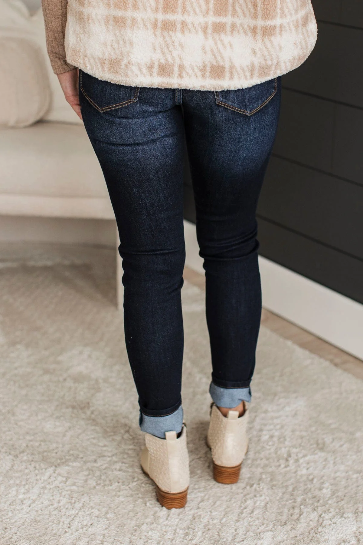 KanCan Super Skinny Jeans- Dark Kensley Wash - Image 5