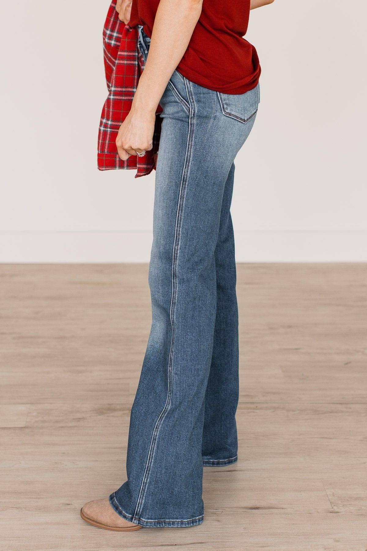 KanCan Ultra High Rise Flare Jeans- Zara Wash - Image 3