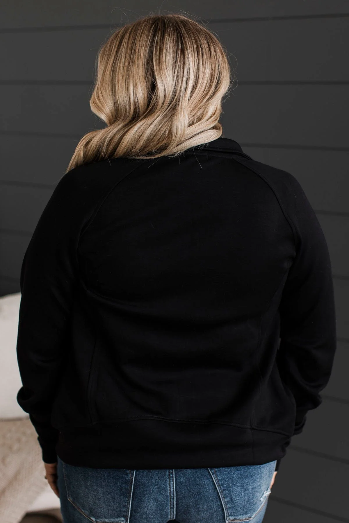 Keep Crushing It Zip-Up Jacket- Black - Image 9