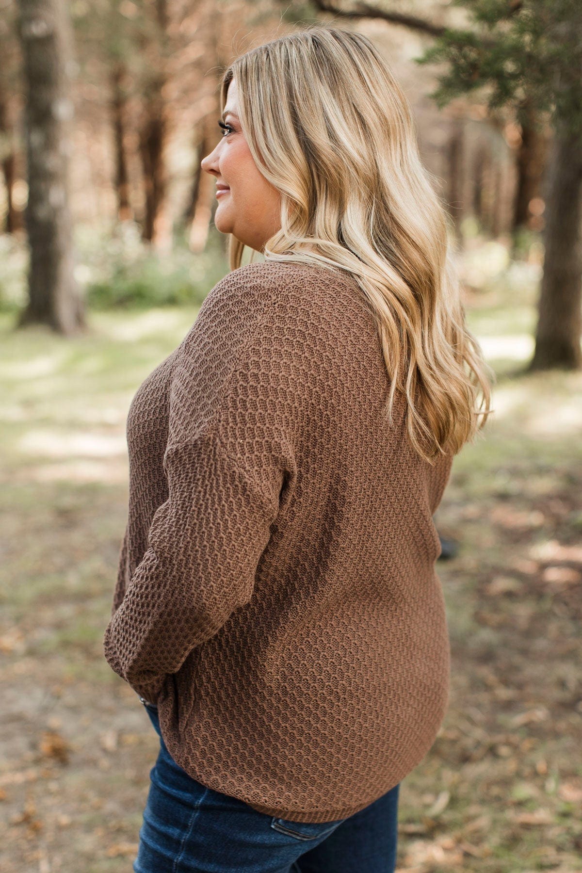 Keep It Colorful Knit Sweater- Brown - Image 9