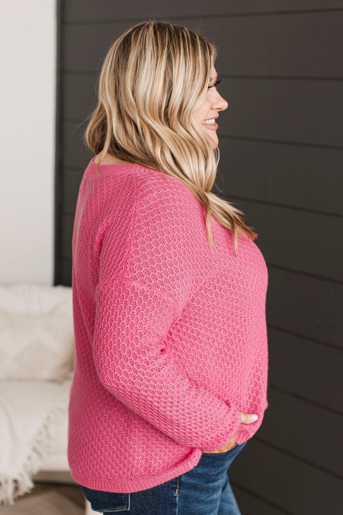 Keep It Colorful Knit Sweater- Pink - Image 7