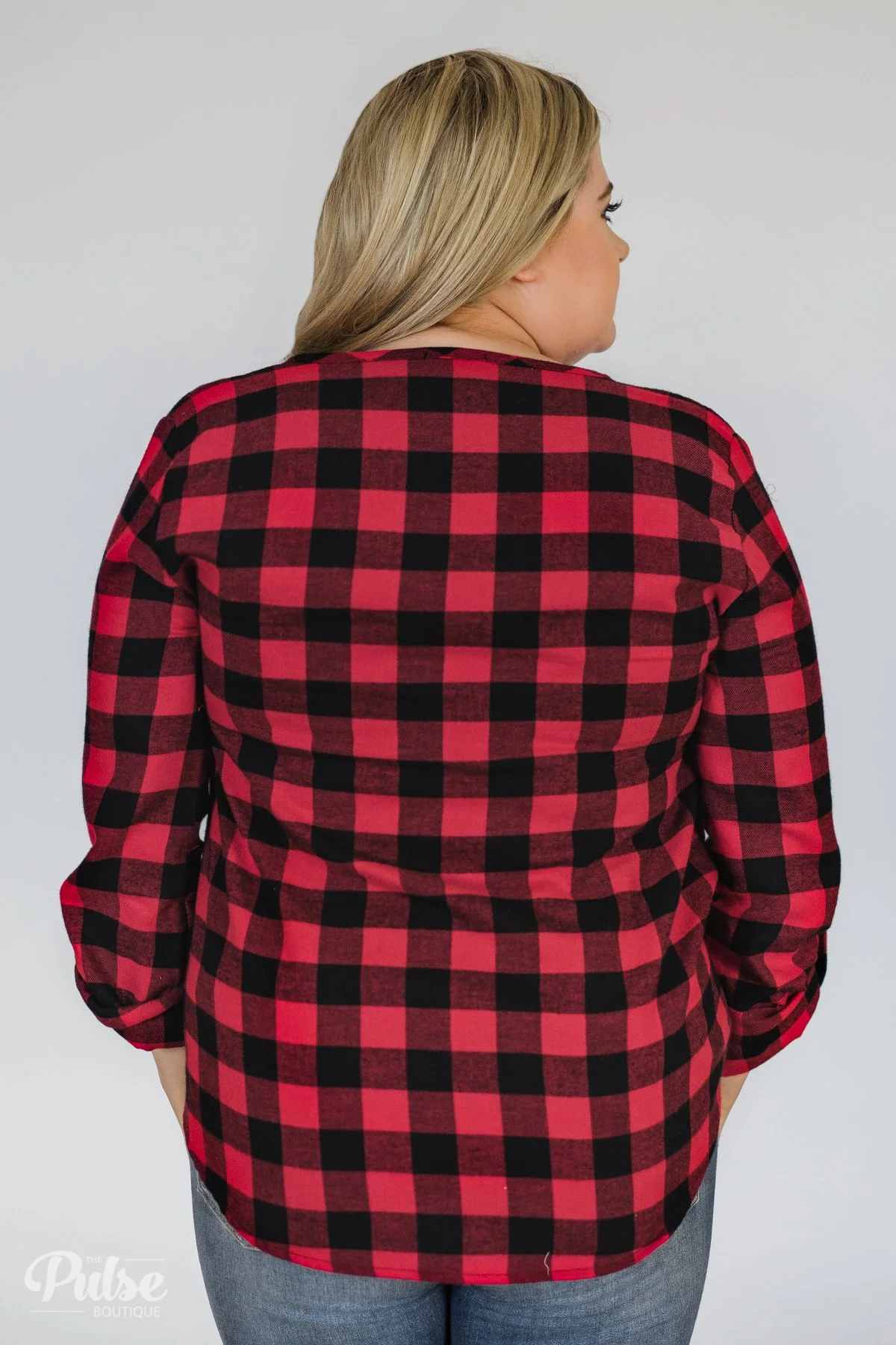 Keep It Coming Buffalo Plaid Button Up Top - Image 11