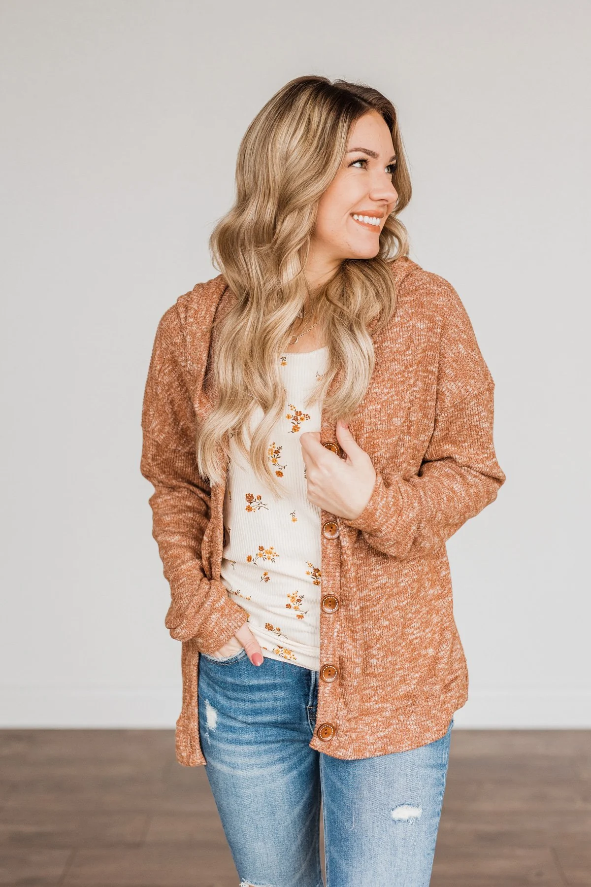 Keep It Coming Hooded Top- Rust - Image 7