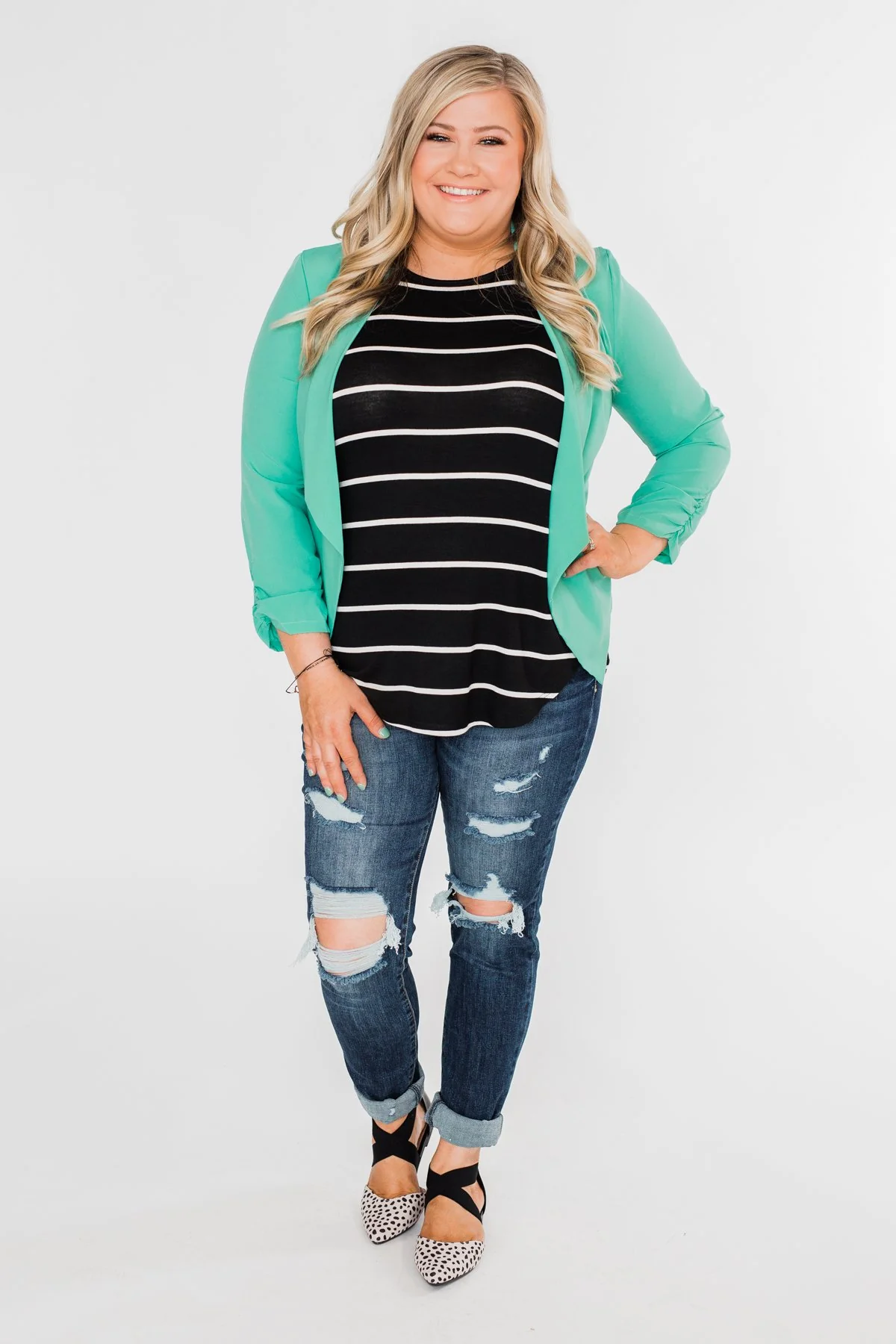 Keep It Professional Blazer- Mint - Image 6