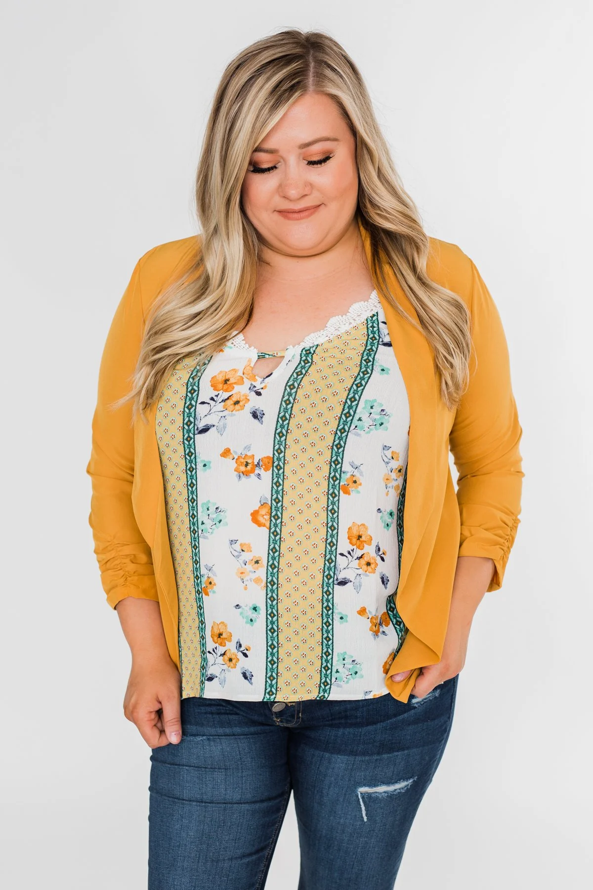 Keep It Professional Blazer- Mustard - Image 11