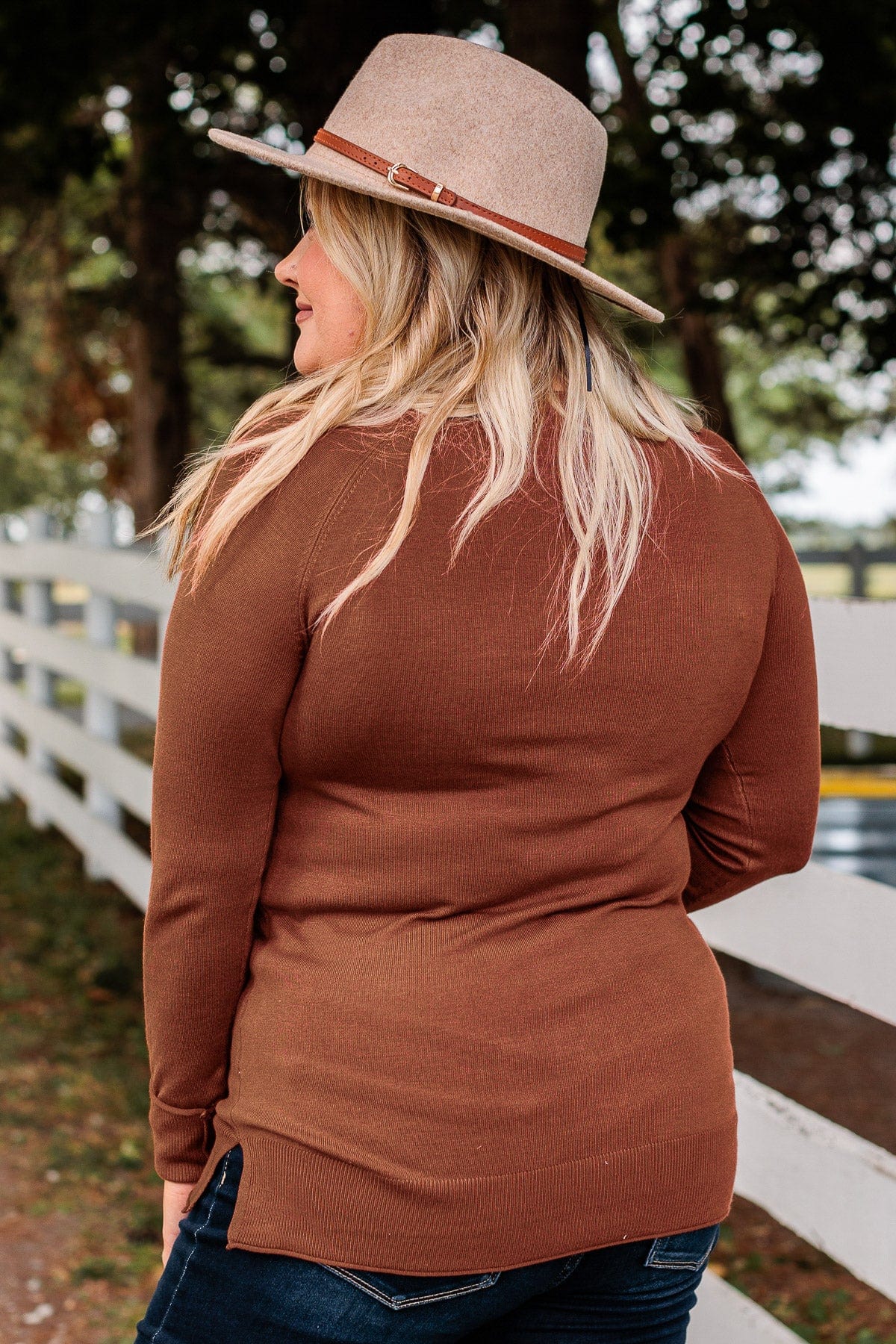 Keep Me Warm Knit Sweater- Copper - Image 9