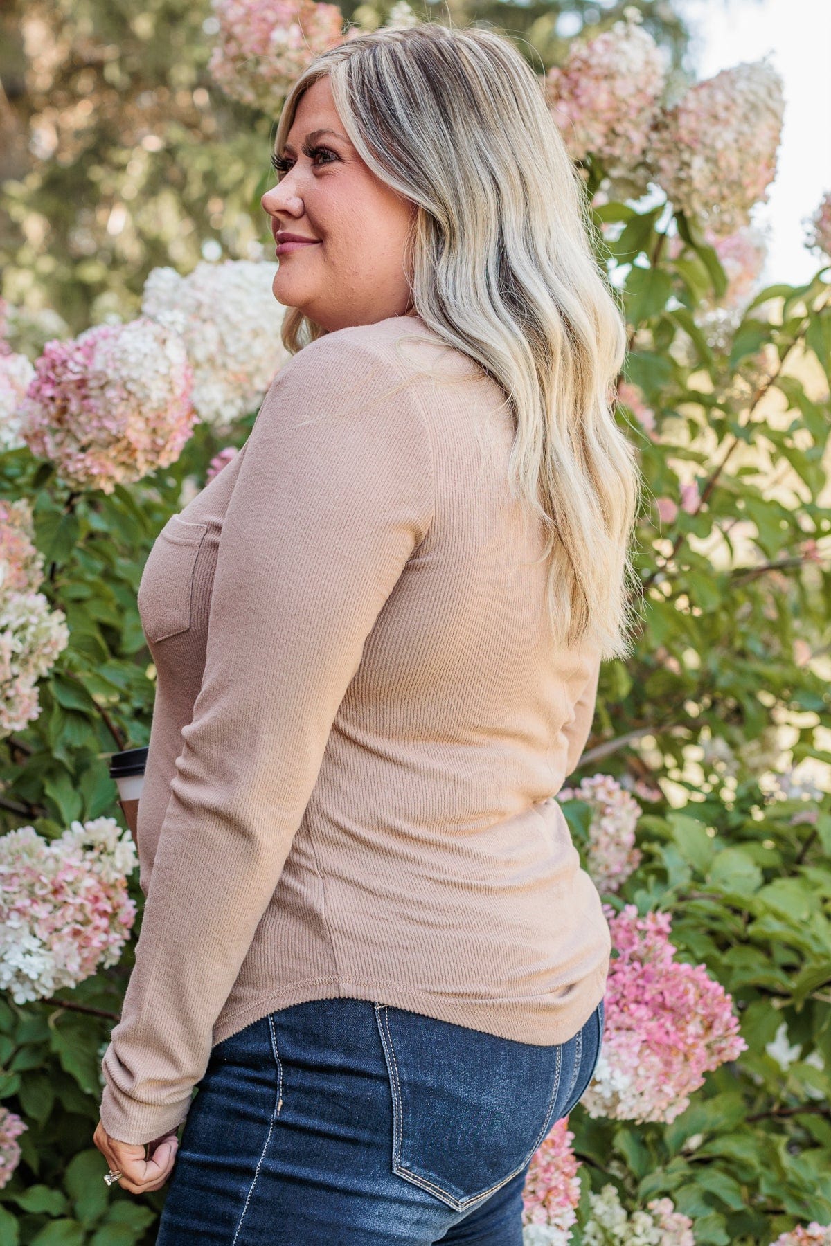 Keep Moving Forward Knit Top- Light Taupe - Image 6