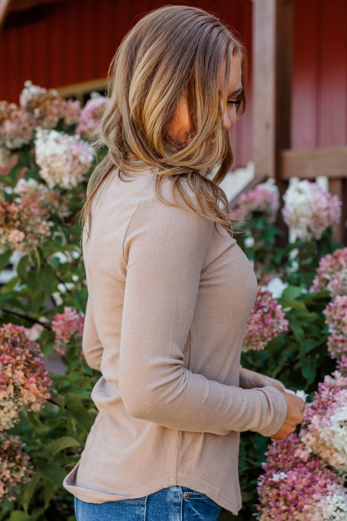 Keep Moving Forward Knit Top- Light Taupe - Image 7