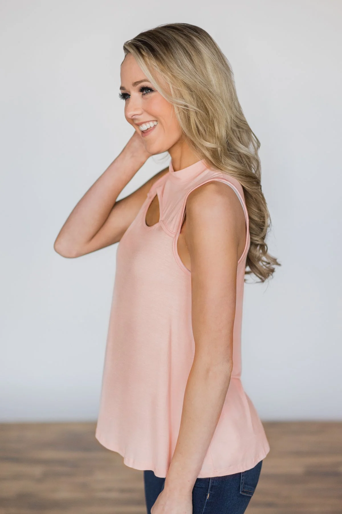 Key to My Heart Tank Top ~ Light Pink - Image 3