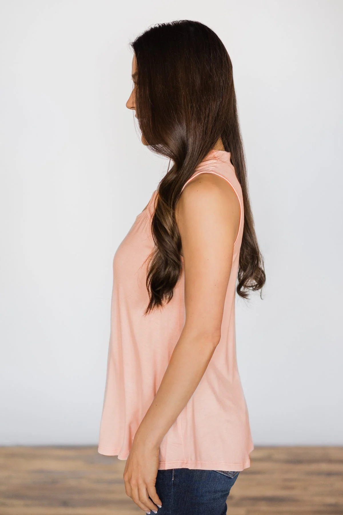 Key to My Heart Tank Top ~ Peach - Image 5