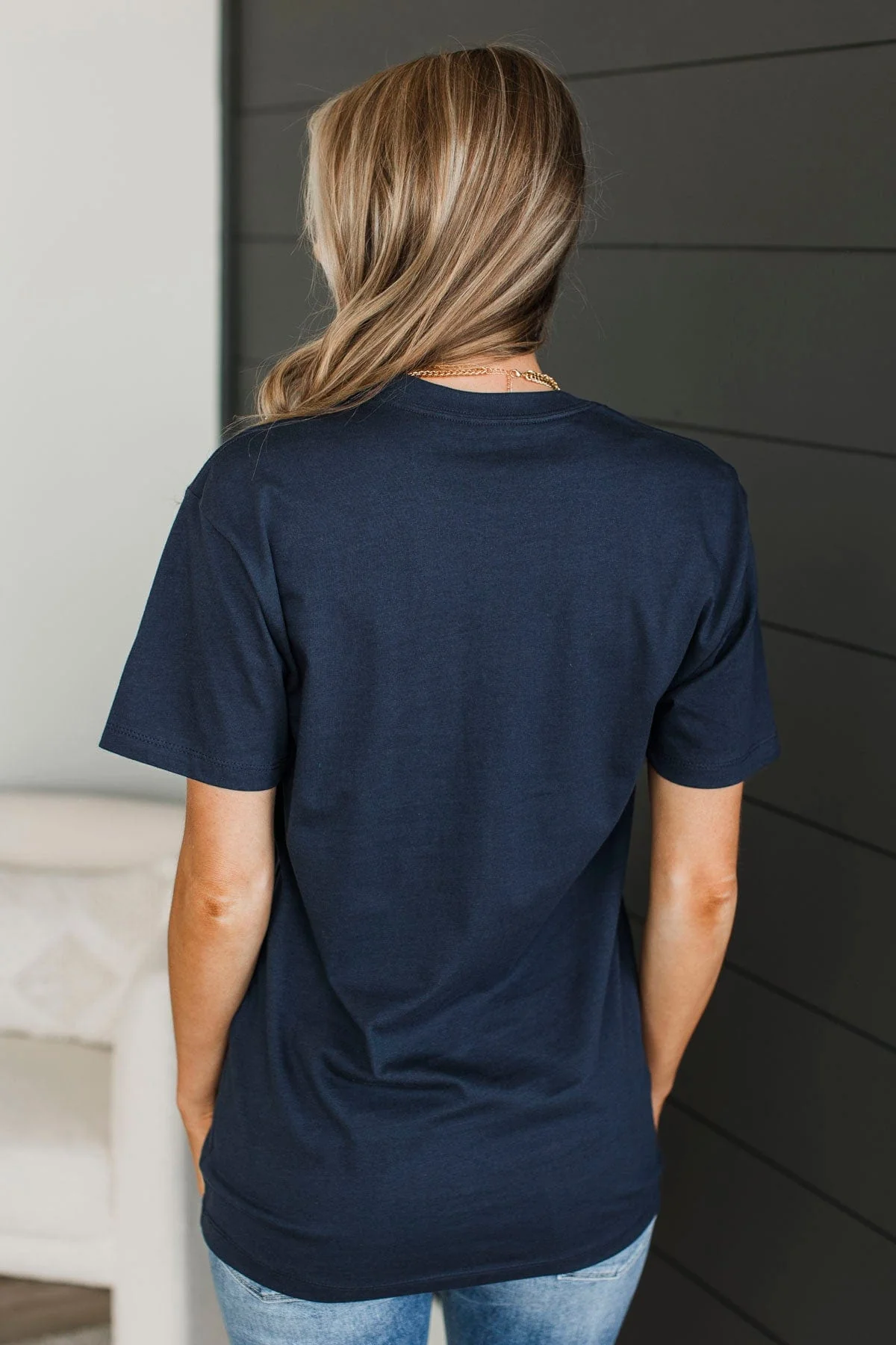 "Kindness" Graphic Tee- Navy - Image 7