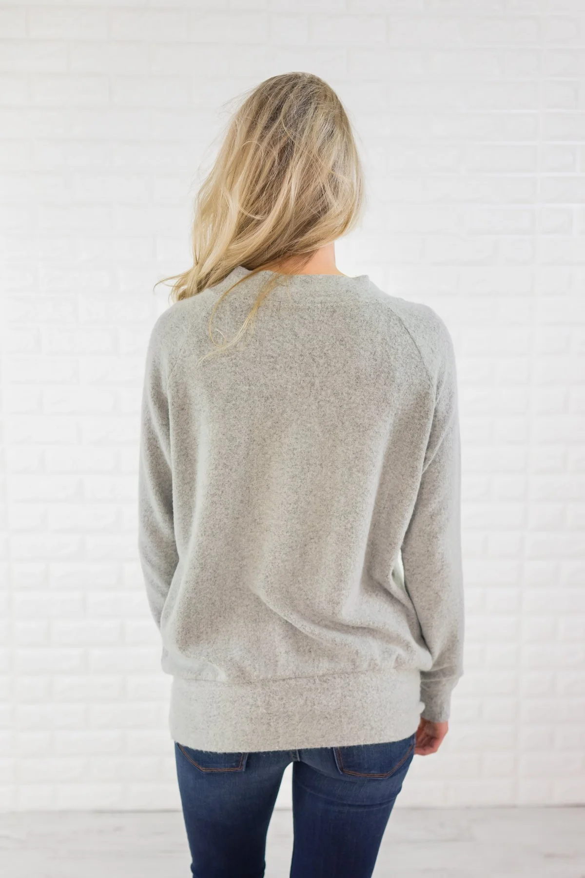 Laces Out Sweater ~ Grey - Image 7