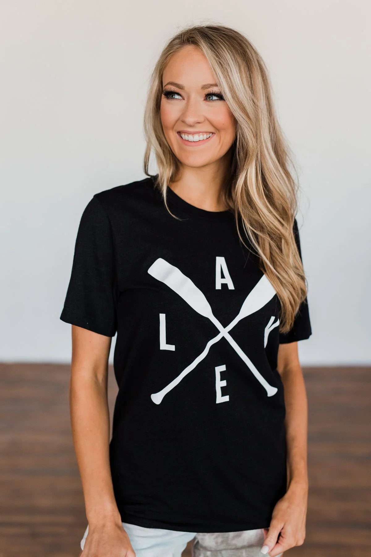 "Lake" Graphic Tee- Black - Image 4