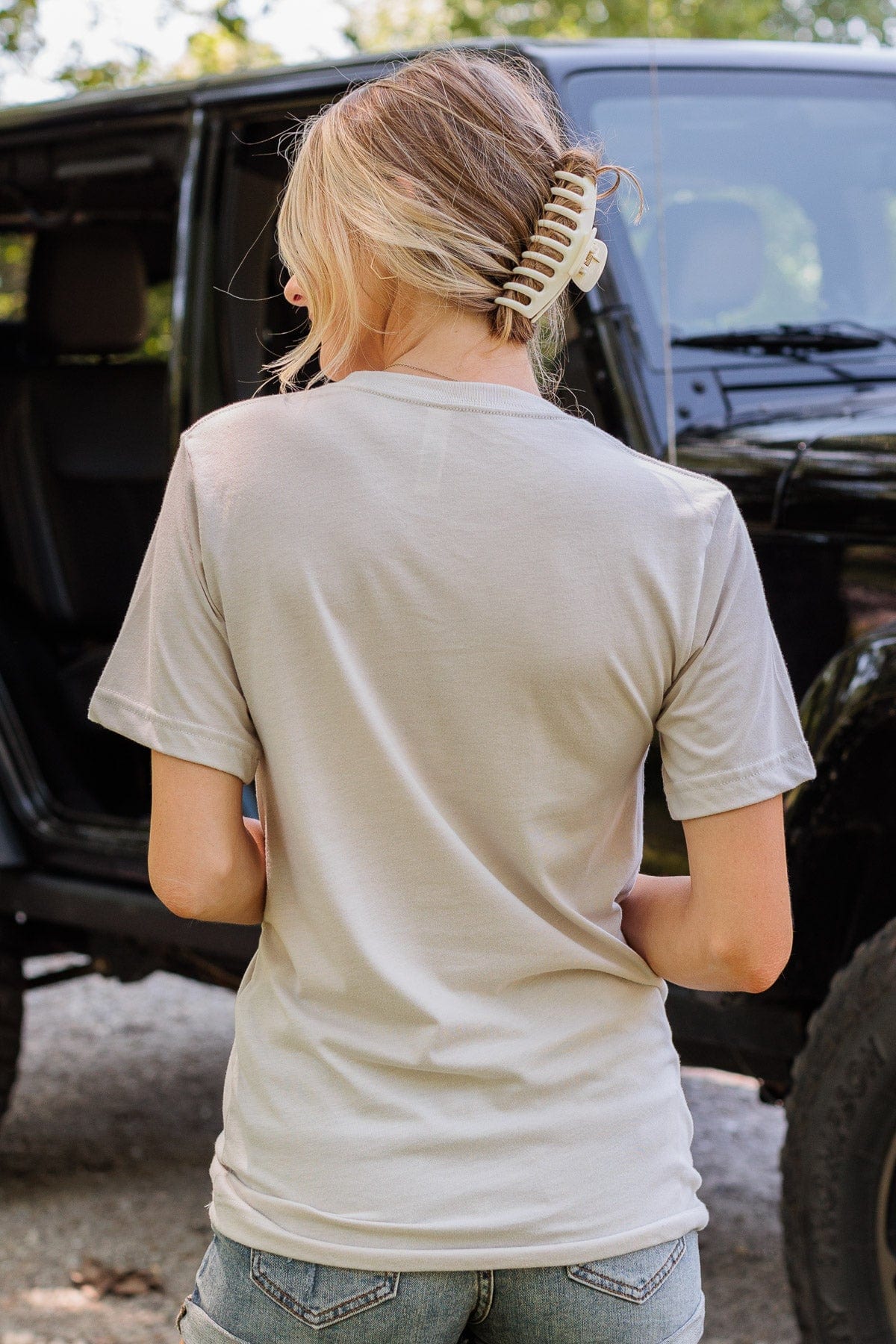 "Lake Life" Graphic Tee- Beige - Image 9