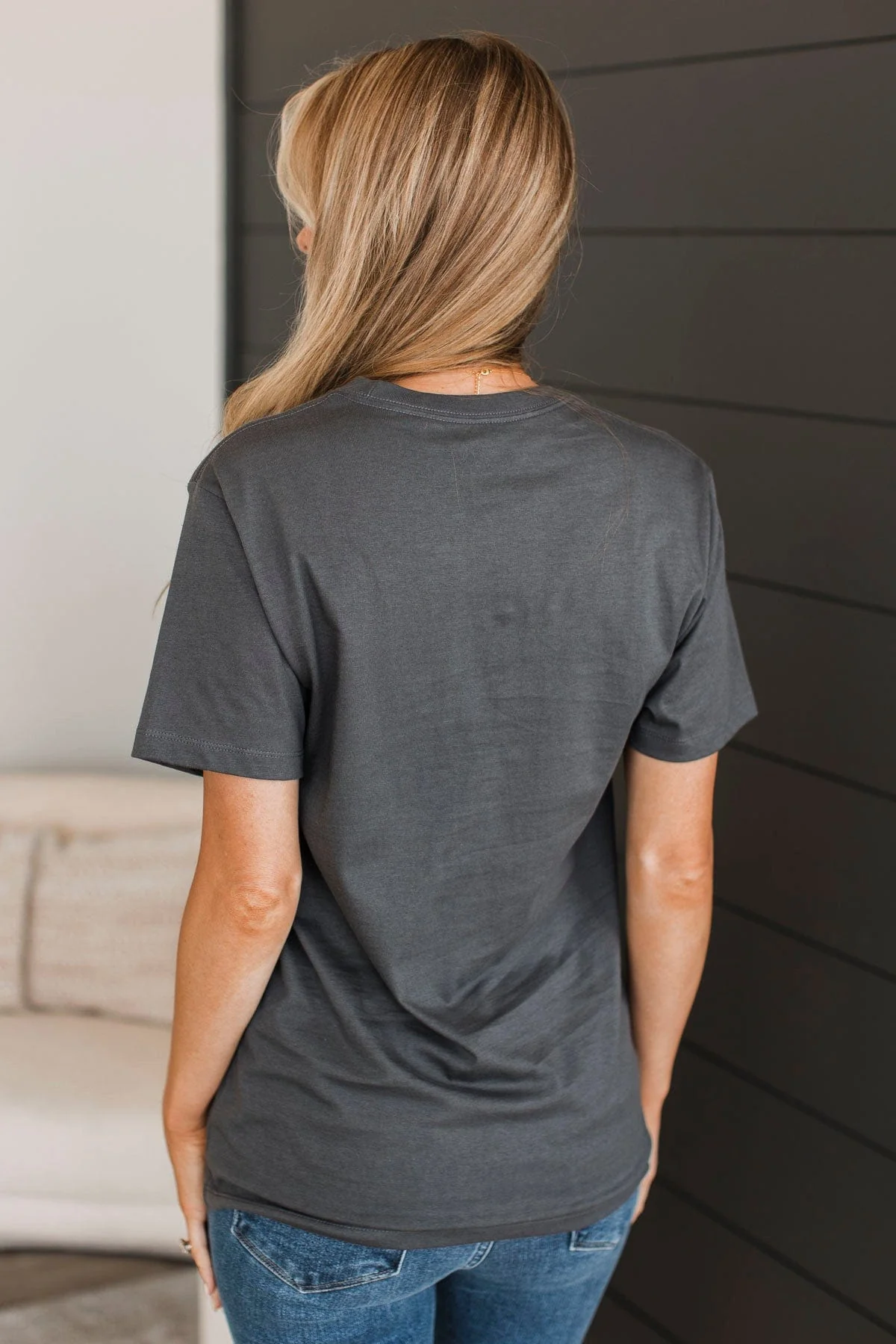 "Lake Life" Graphic Tee- Charcoal - Image 6