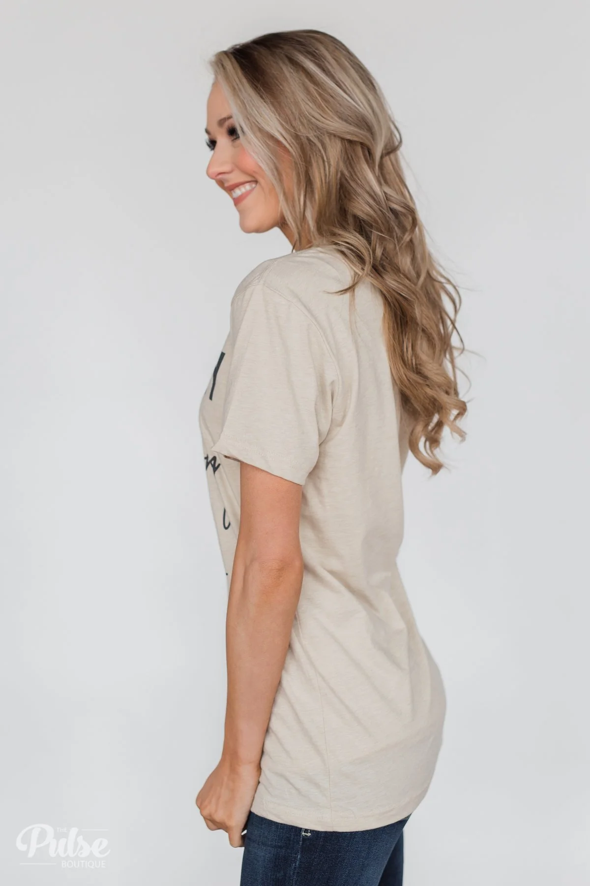 "Lashes Long & Coffee Strong" Graphic Tee- Oatmeal - Image 12