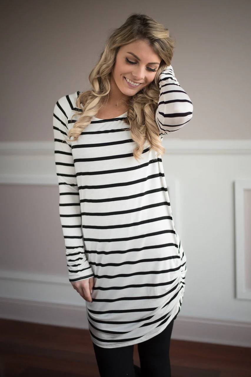 Layer it Up ~ Striped Tunic Top - Image 2