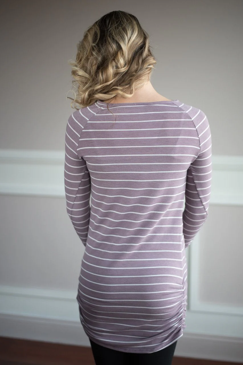 Layer it Up Striped Tunic Top ~ Purple - Image 5