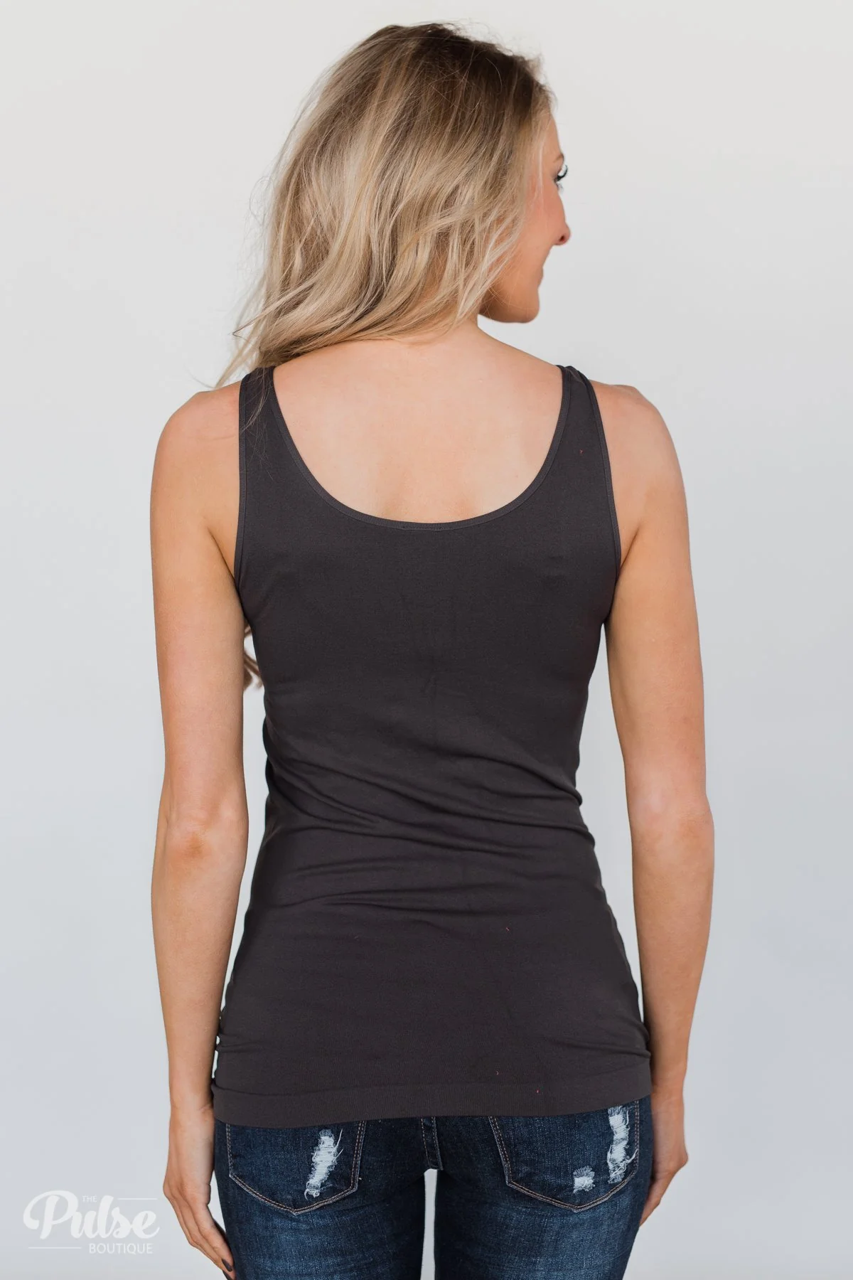 Layering Tank- Charcoal - Image 4