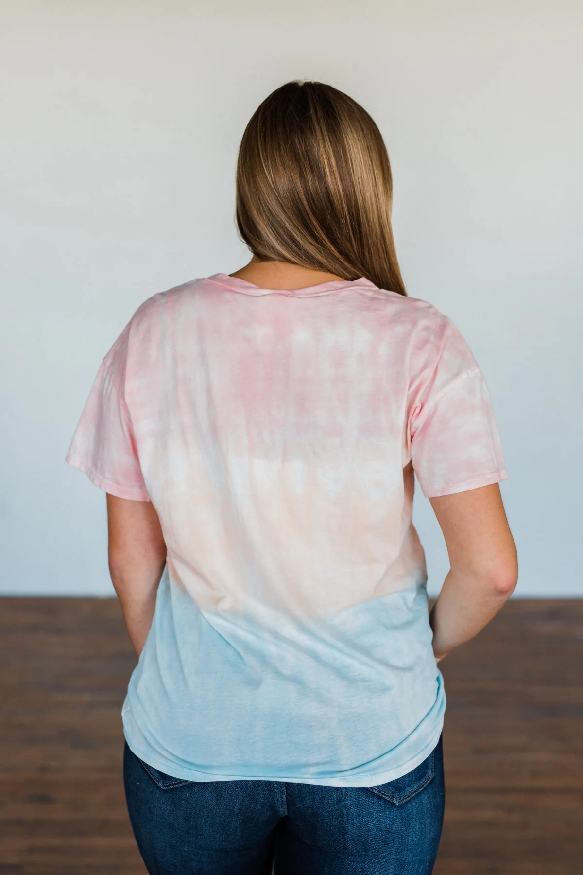 Leads To You Color Block Top- Peach, Pink, & Blue - Image 13