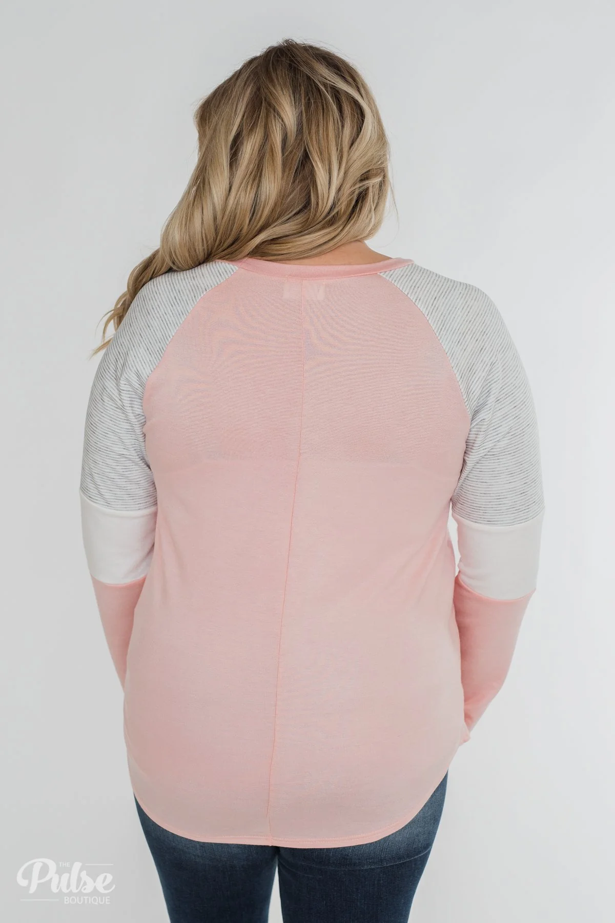 Leave it to Me Color Block Sleeve Top- Pink - Image 12