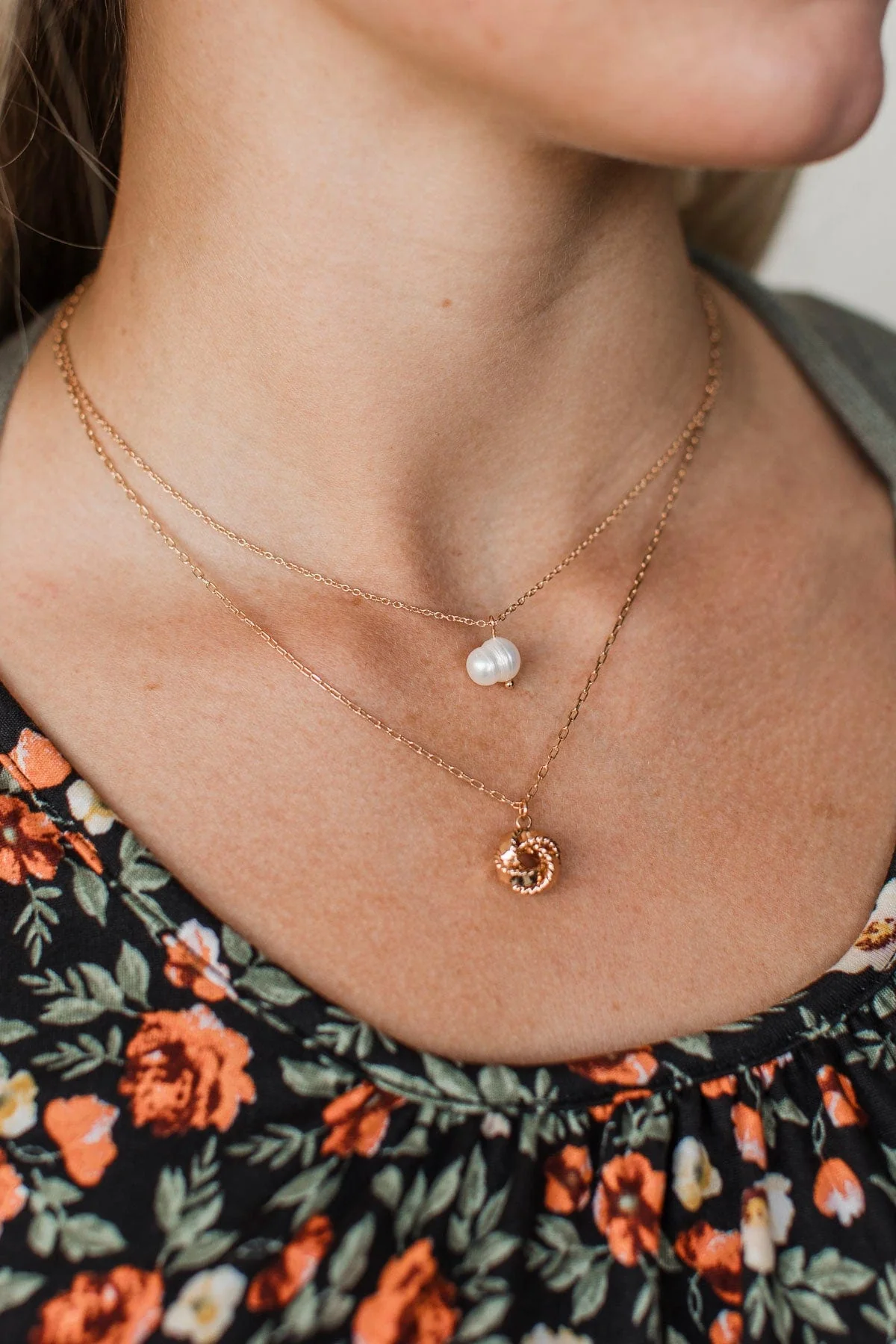 Leave Them In Awe 2-Tier Necklace- Gold - Image 2