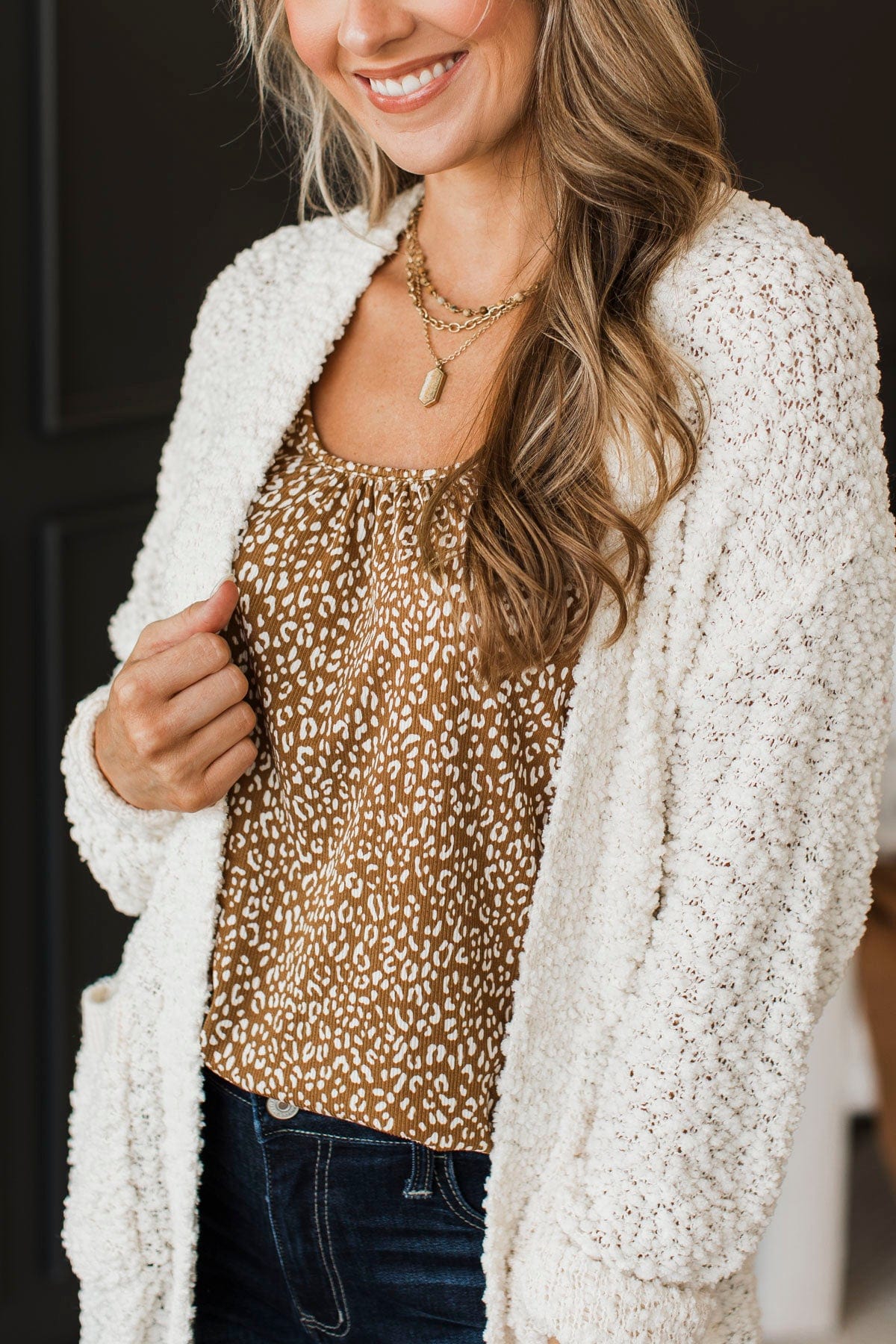 Leave You In Awe Tank Top- Copper Leopard - Image 7