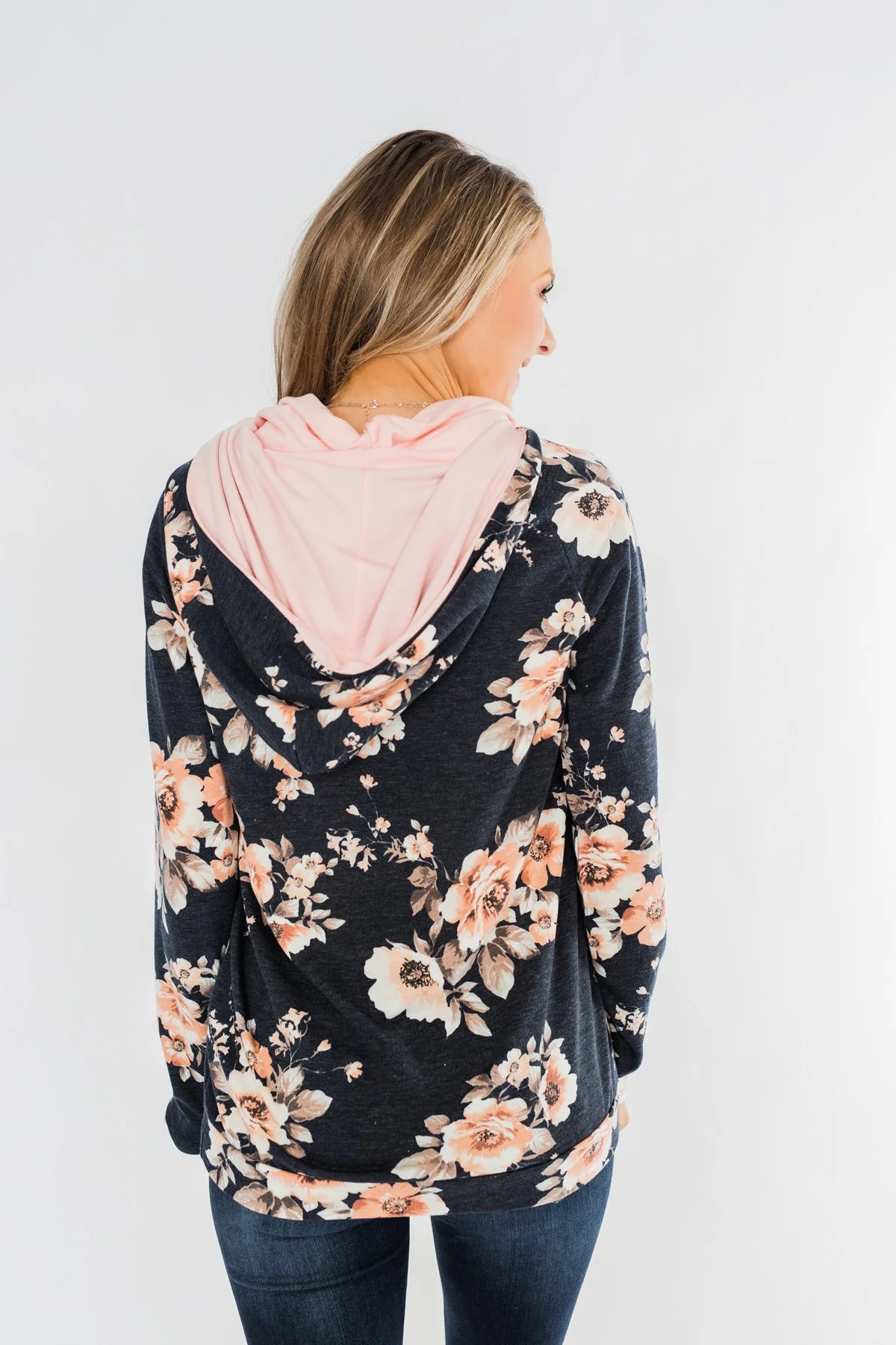 Let The Good Times Roll Hoodie- Navy - Image 5