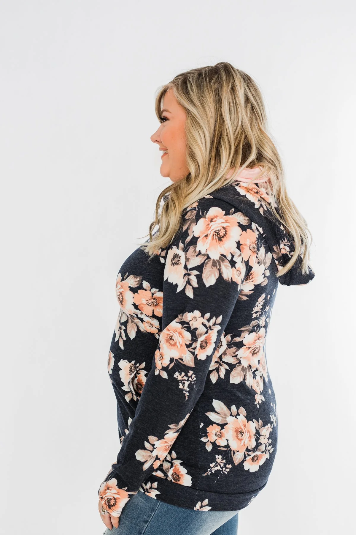 Let The Good Times Roll Hoodie- Navy - Image 8