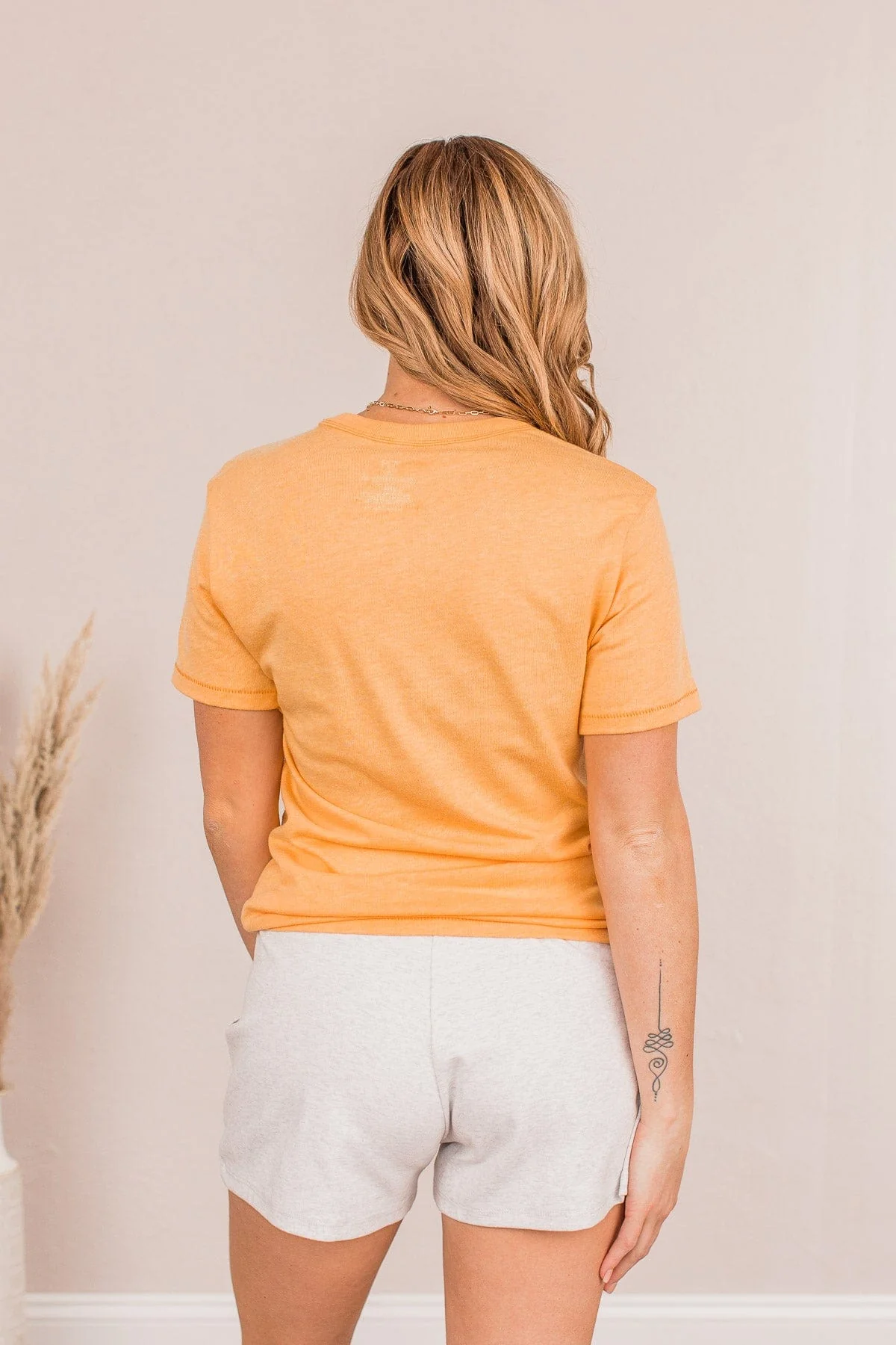 "Let Your Soul Shine" Graphic Tee- Mustard - Image 7