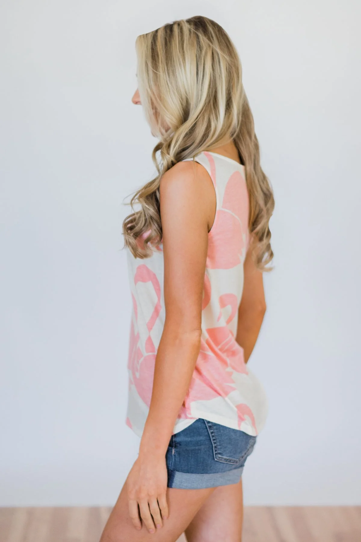 Let's Flamingle Top- Ivory - Image 8