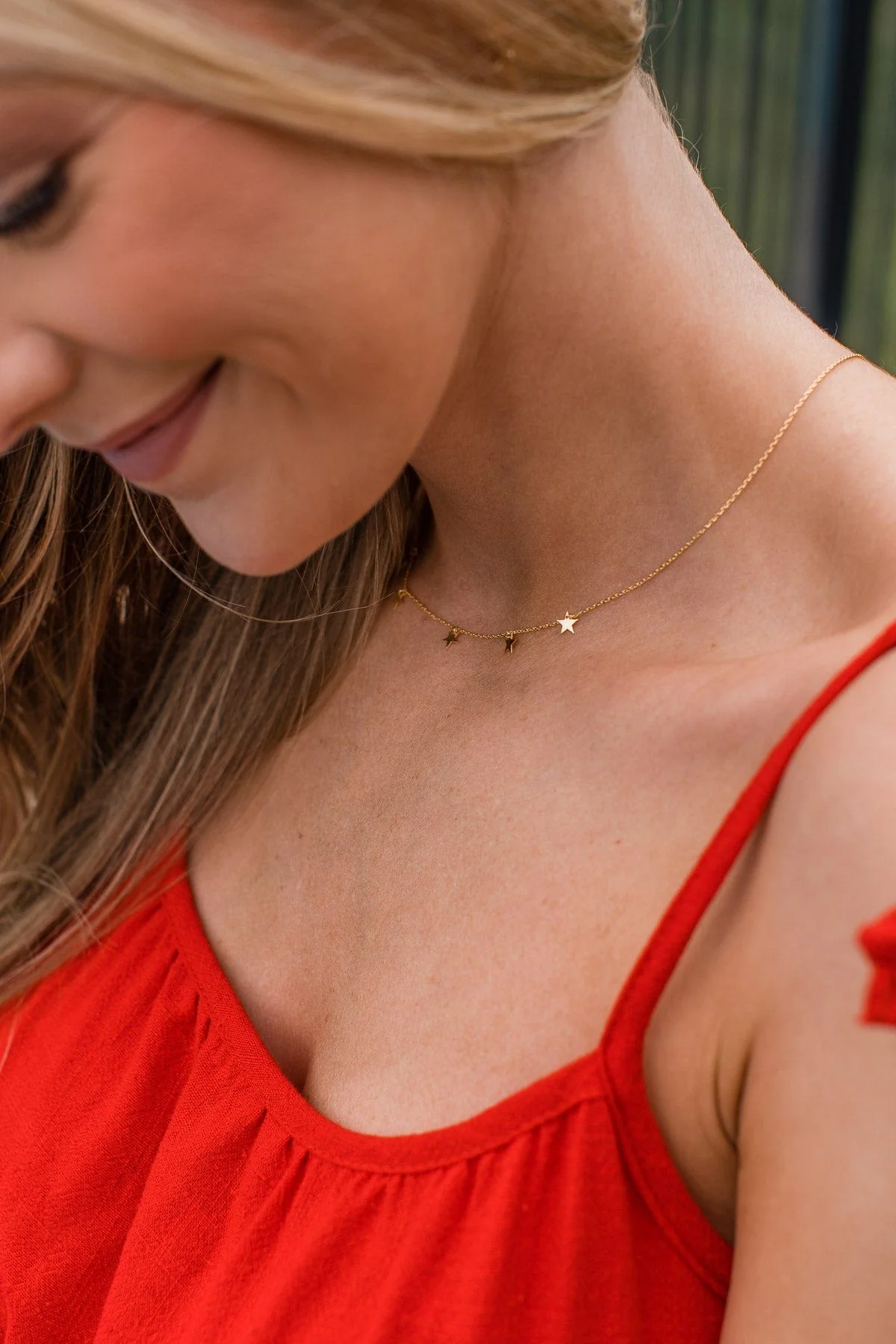 Let's Go Stargazing Chain Necklace- Gold - Image 2