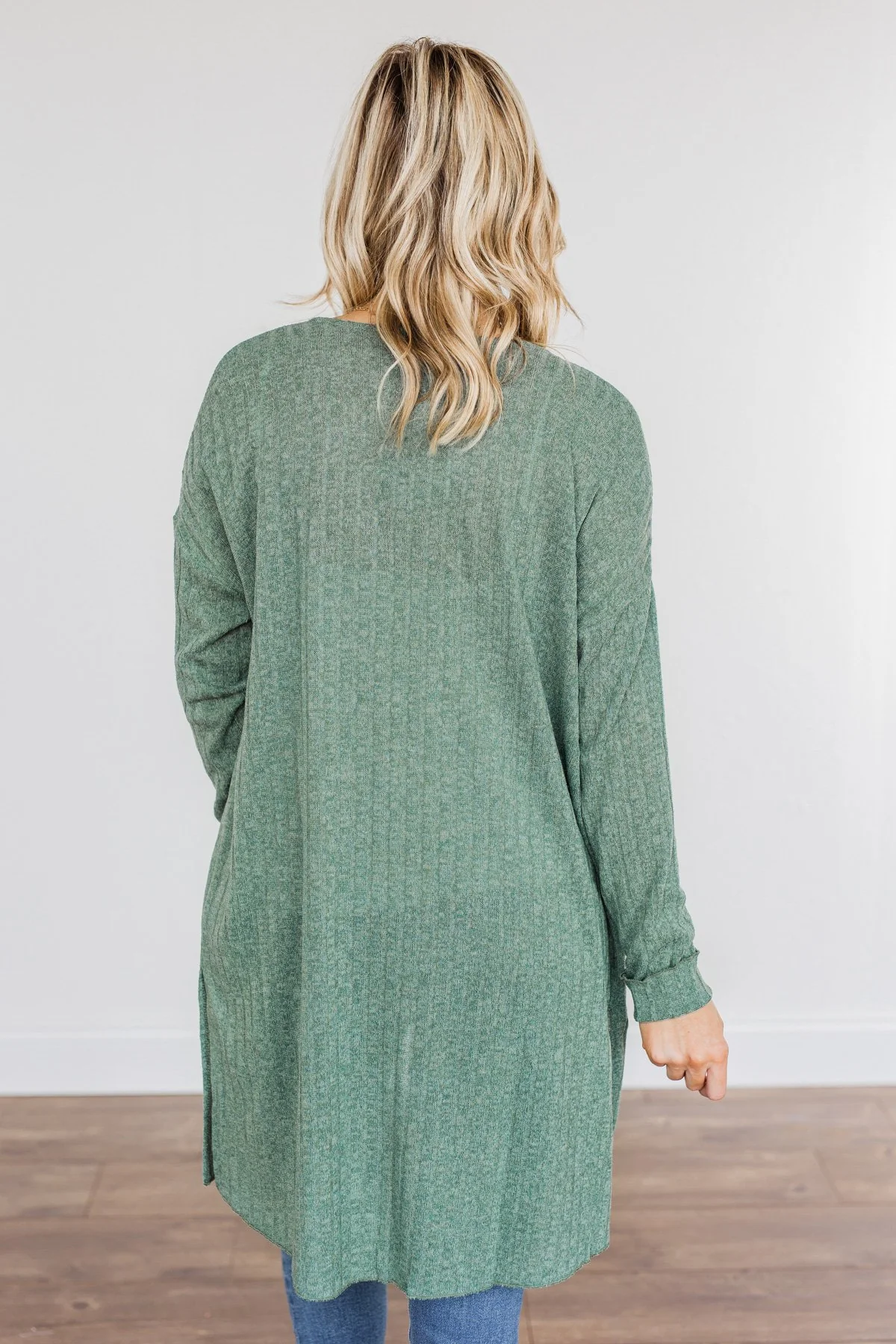 Life As We Know It Knit Cardigan- Sage - Image 9