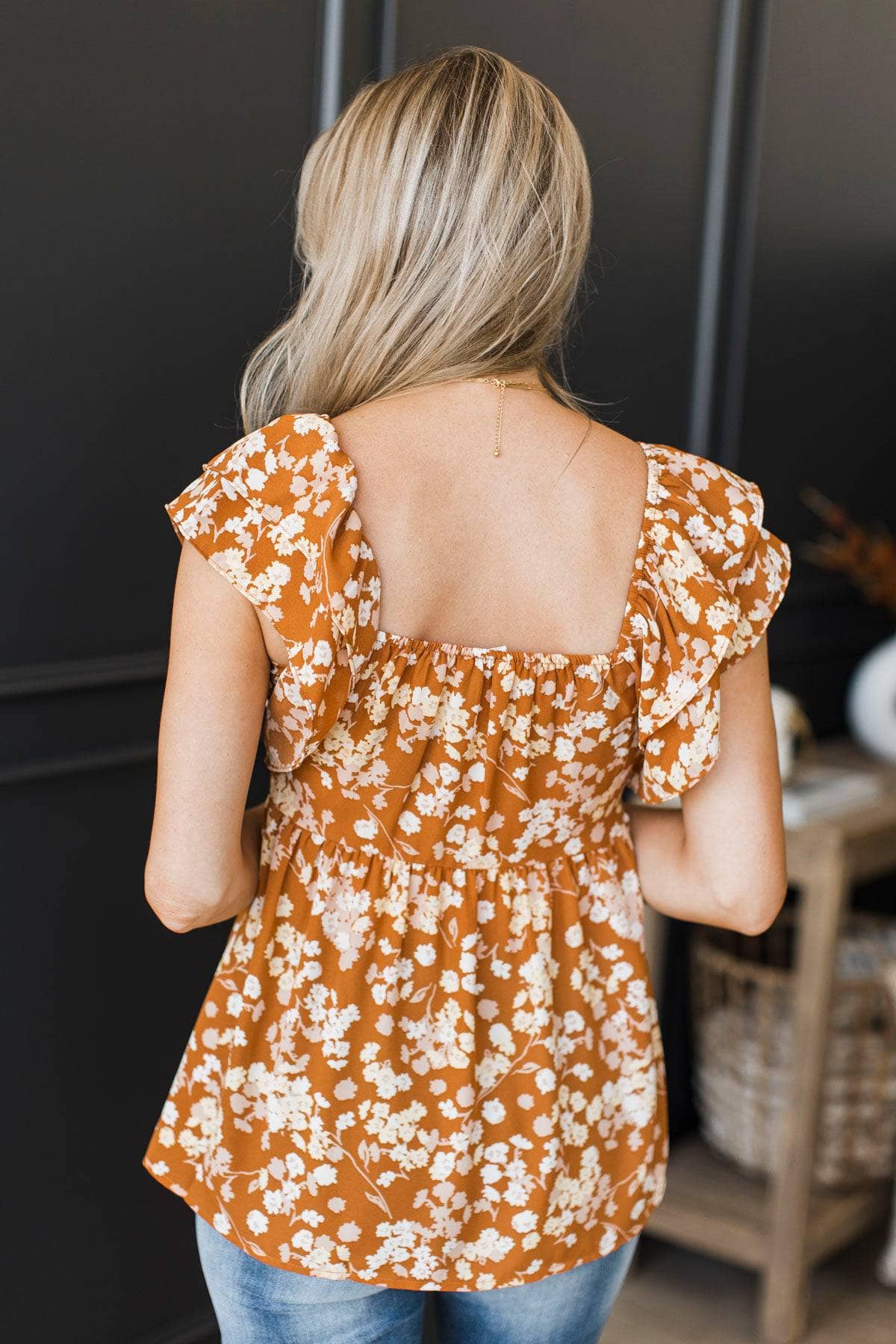 Life Full Of Music Floral Blouse- Ginger - Image 7