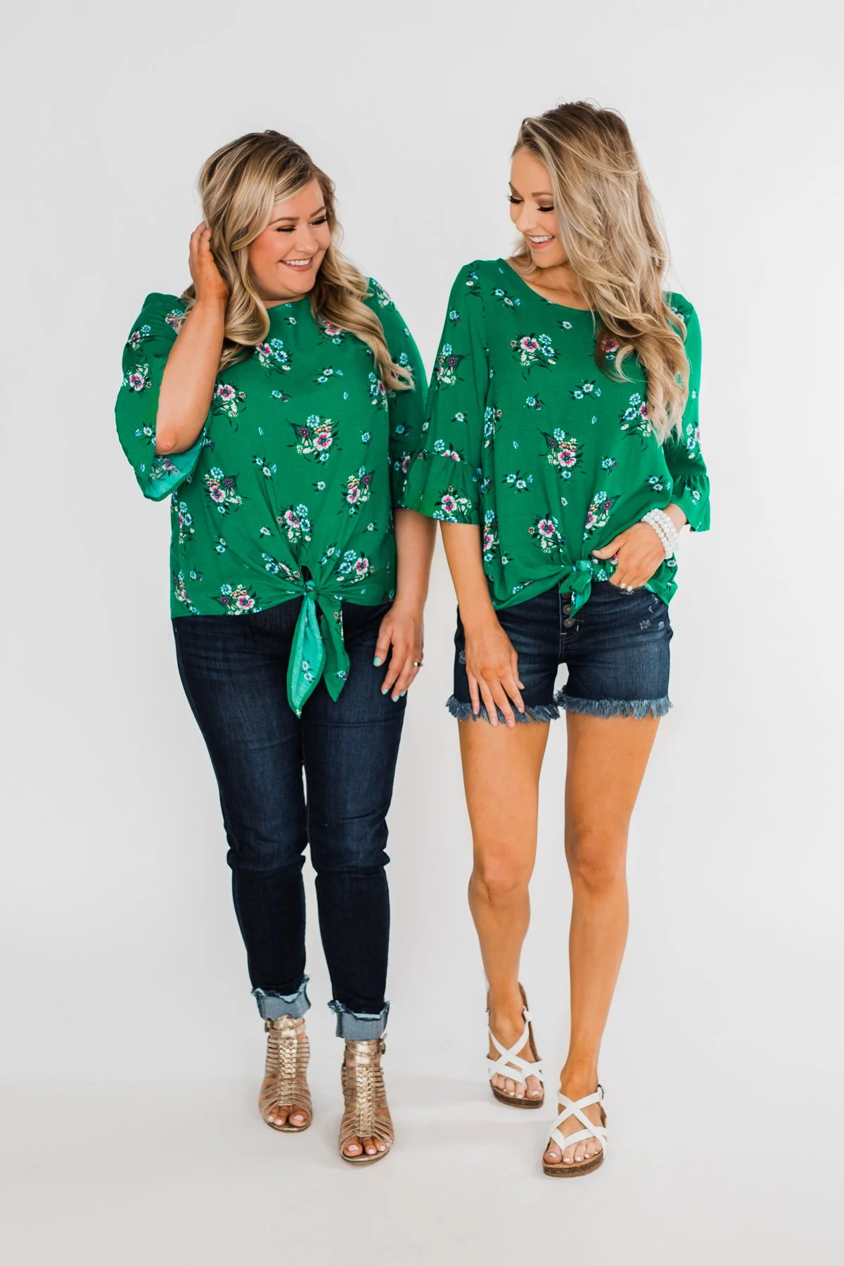 Life In A Fairytale Floral Top- Enchanted Green - Image 7