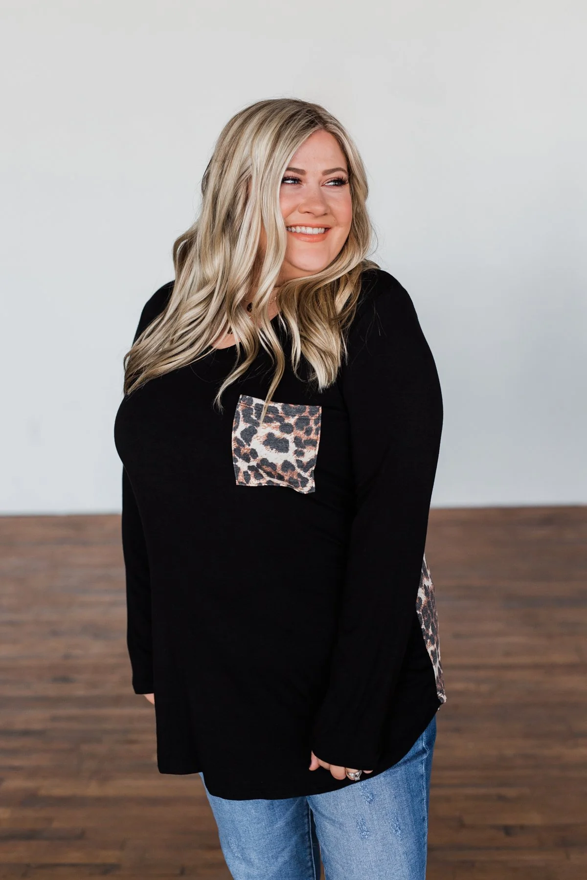 Life In The Wild Long Sleeve Top- Black - Image 6