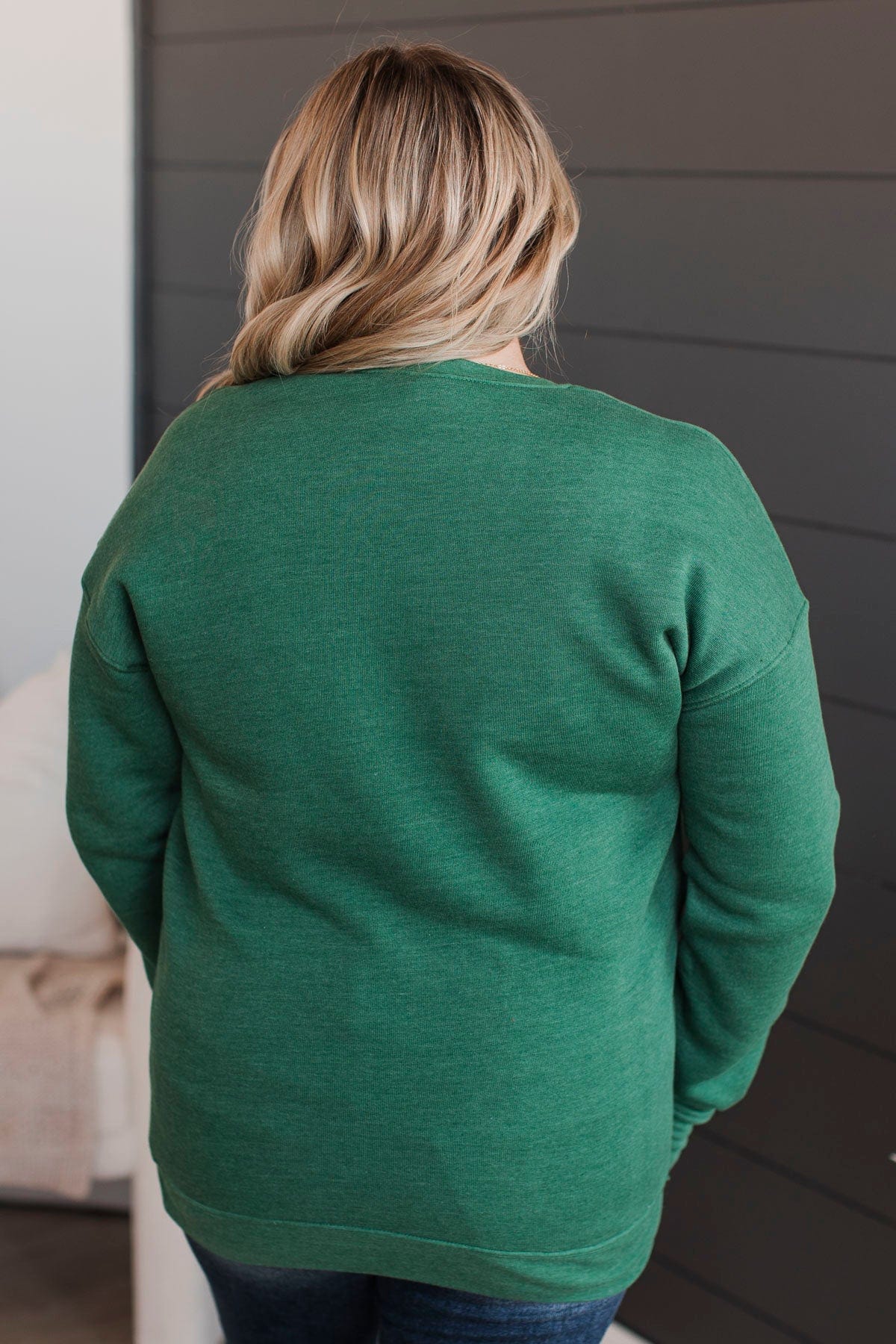 "Life Is Better On The Farm" Crew Neck- Green - Image 7
