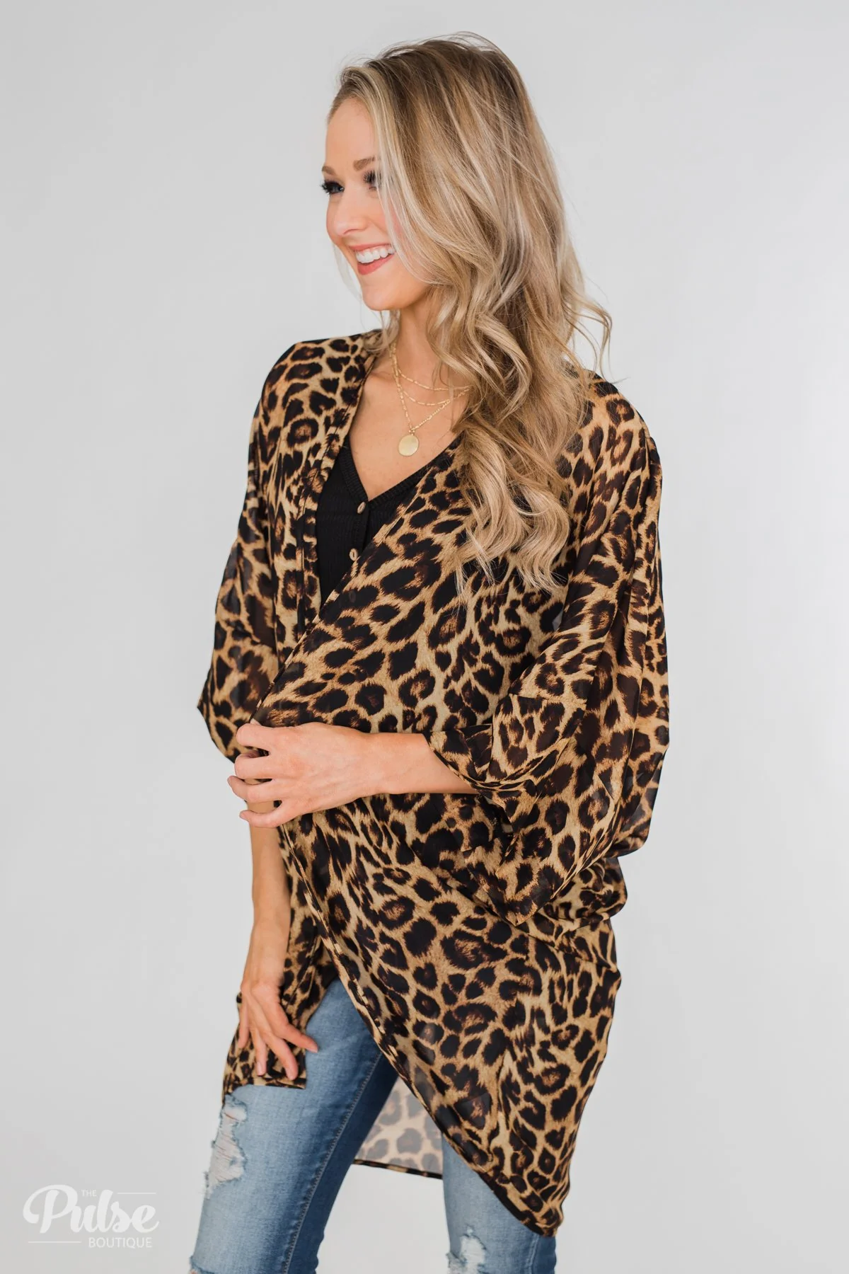 Lightweight Leopard Kimono - Image 7